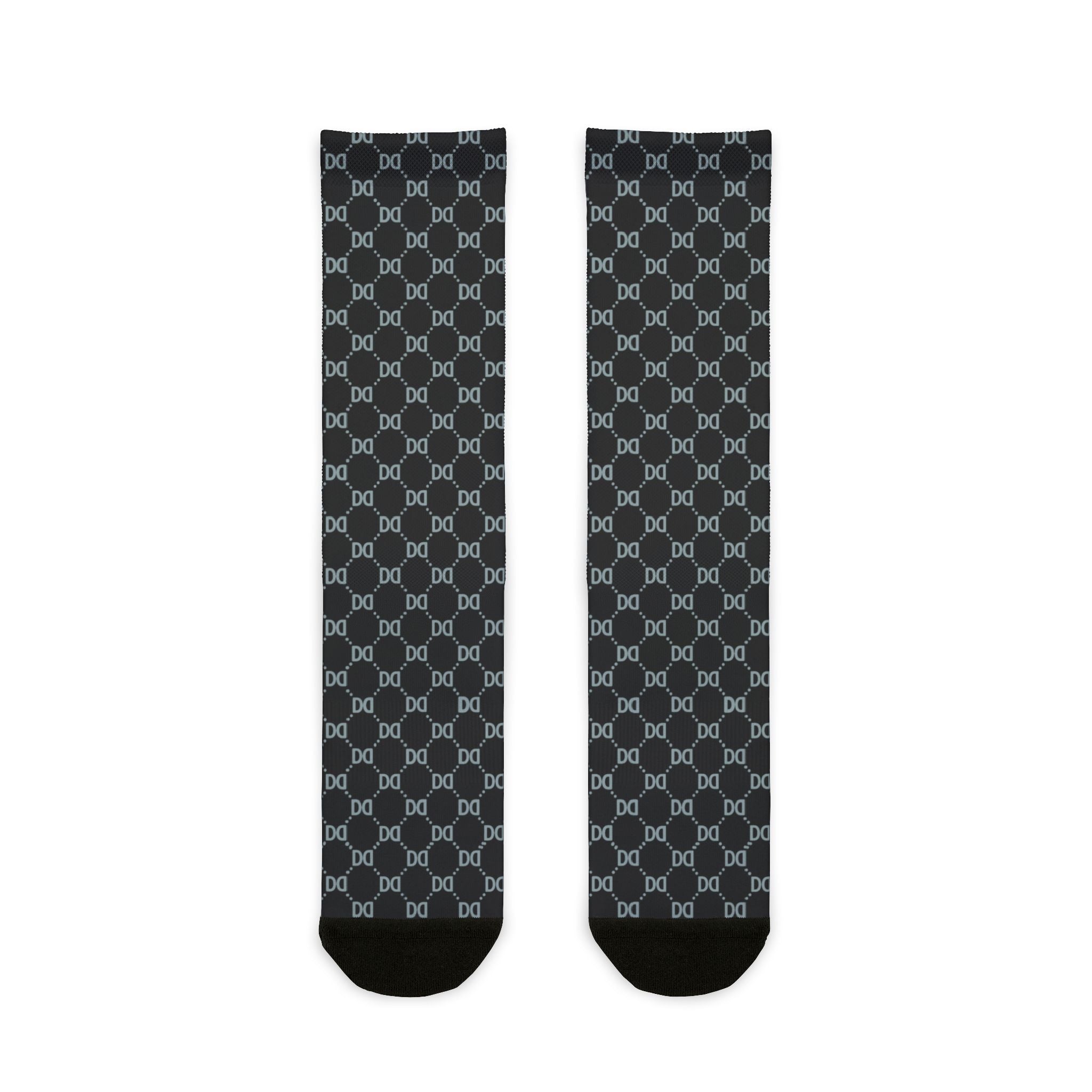 DD Monogram Crew Socks | Unisex, Streetwear, Tattoo, Designer, Fashion