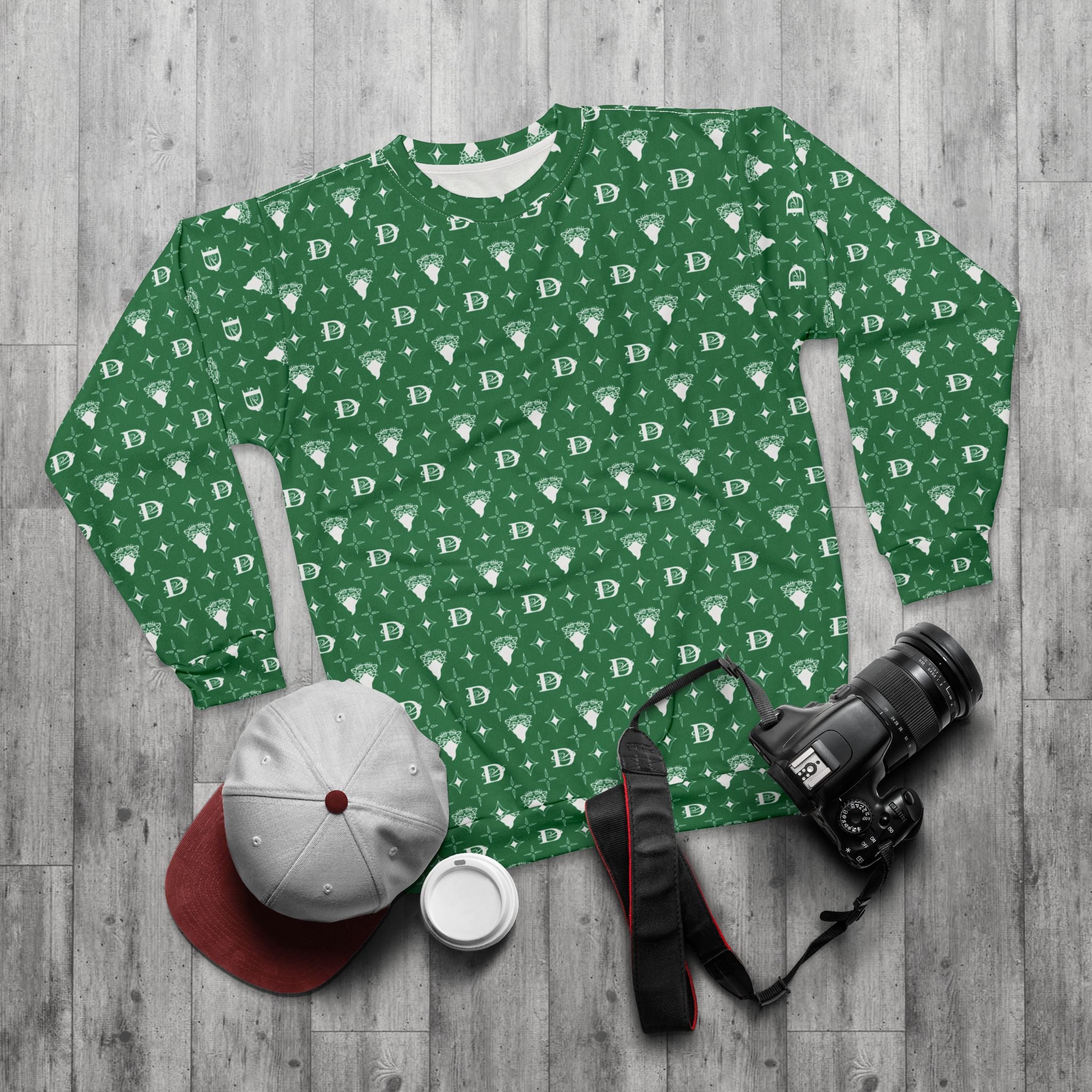 Bandito Panther Custom Monogram Print Unisex Sweatshirt AOP