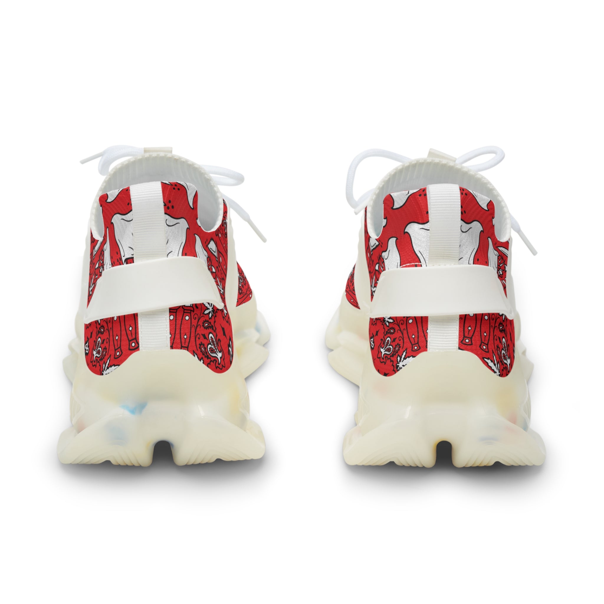 DD Custom Bandana Print Men's Mesh Sneakers AOP