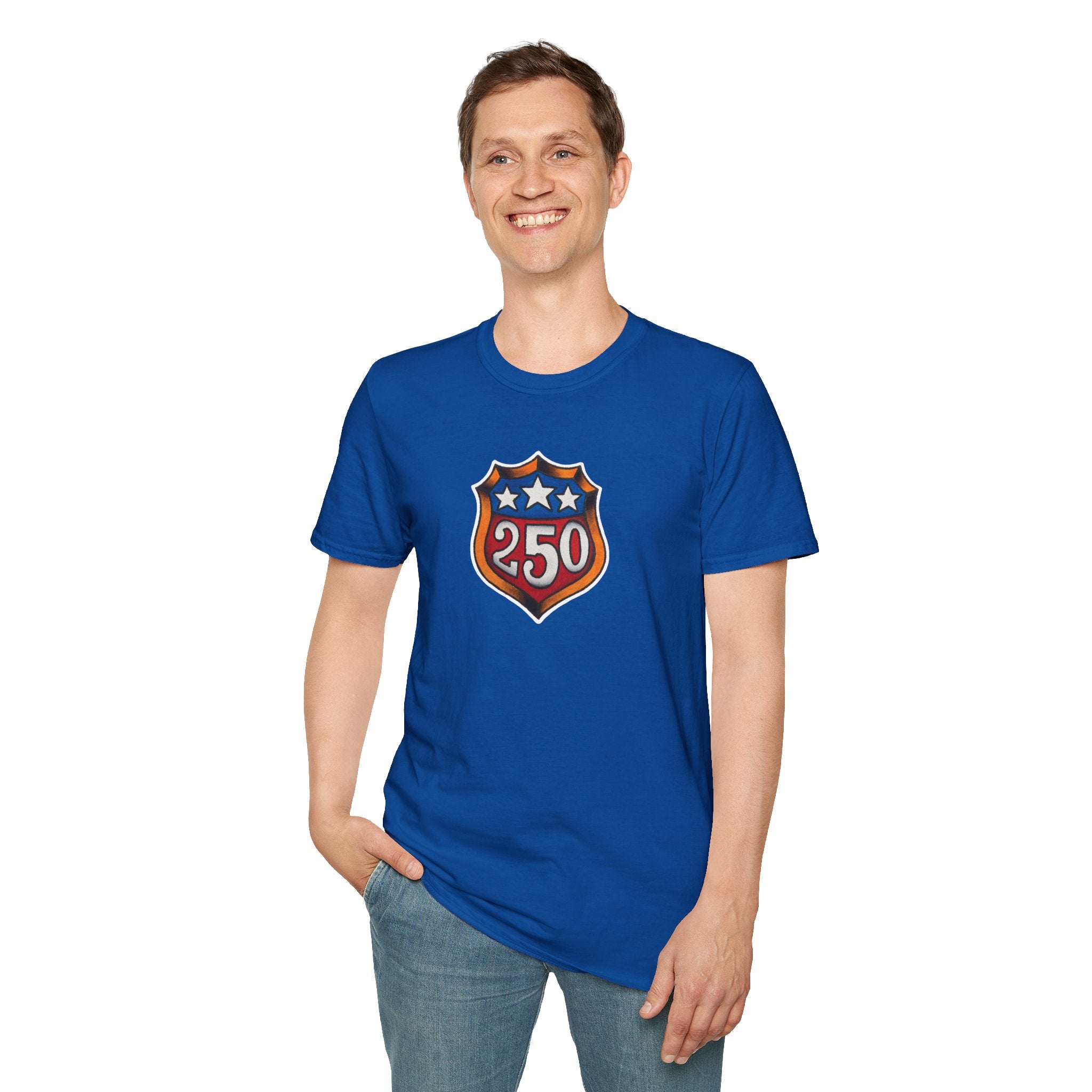 250th Anniversery Shield Tattoo Unisex Softstyle T-Shirt