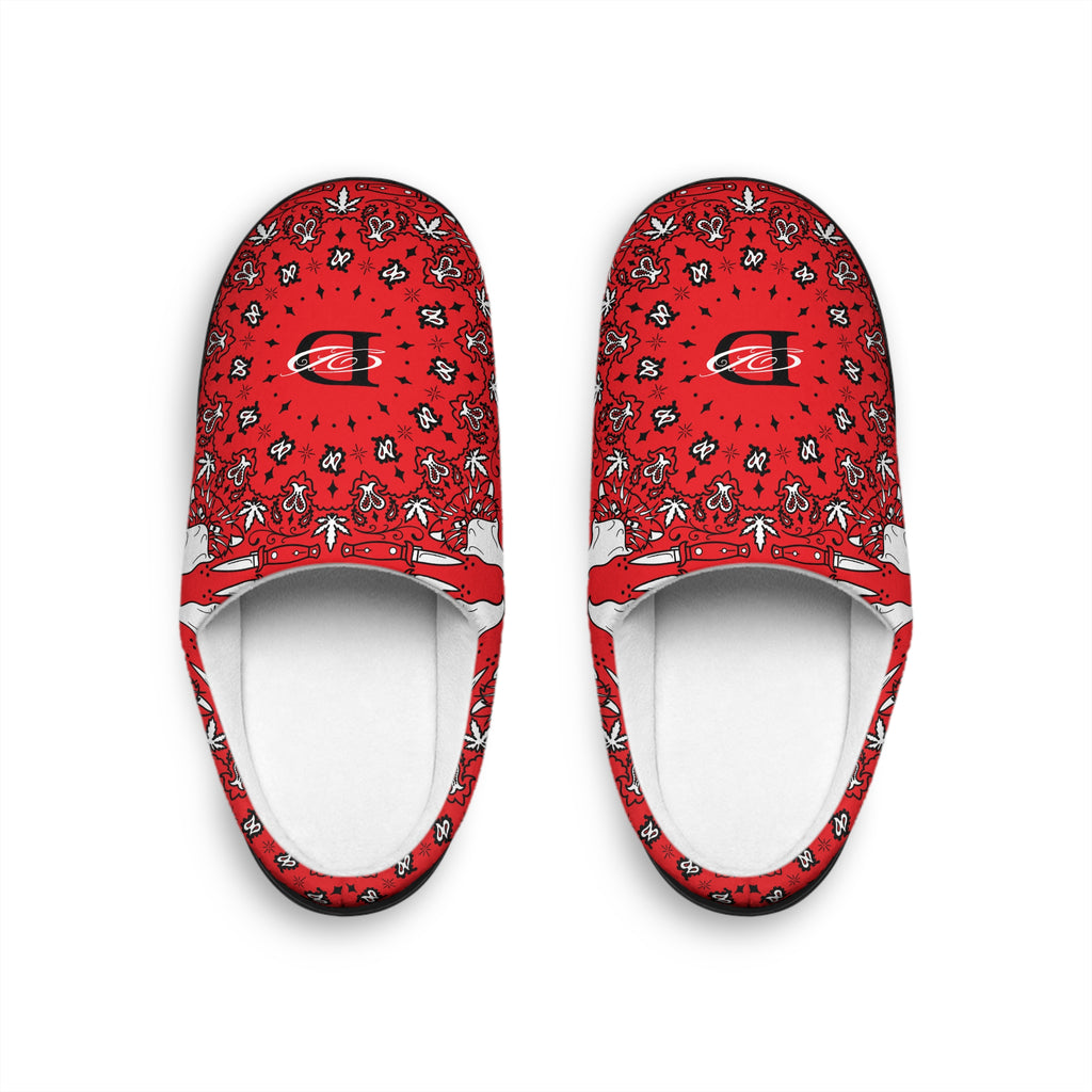 DD Custom Bandana Print Indoor Slippers AOP