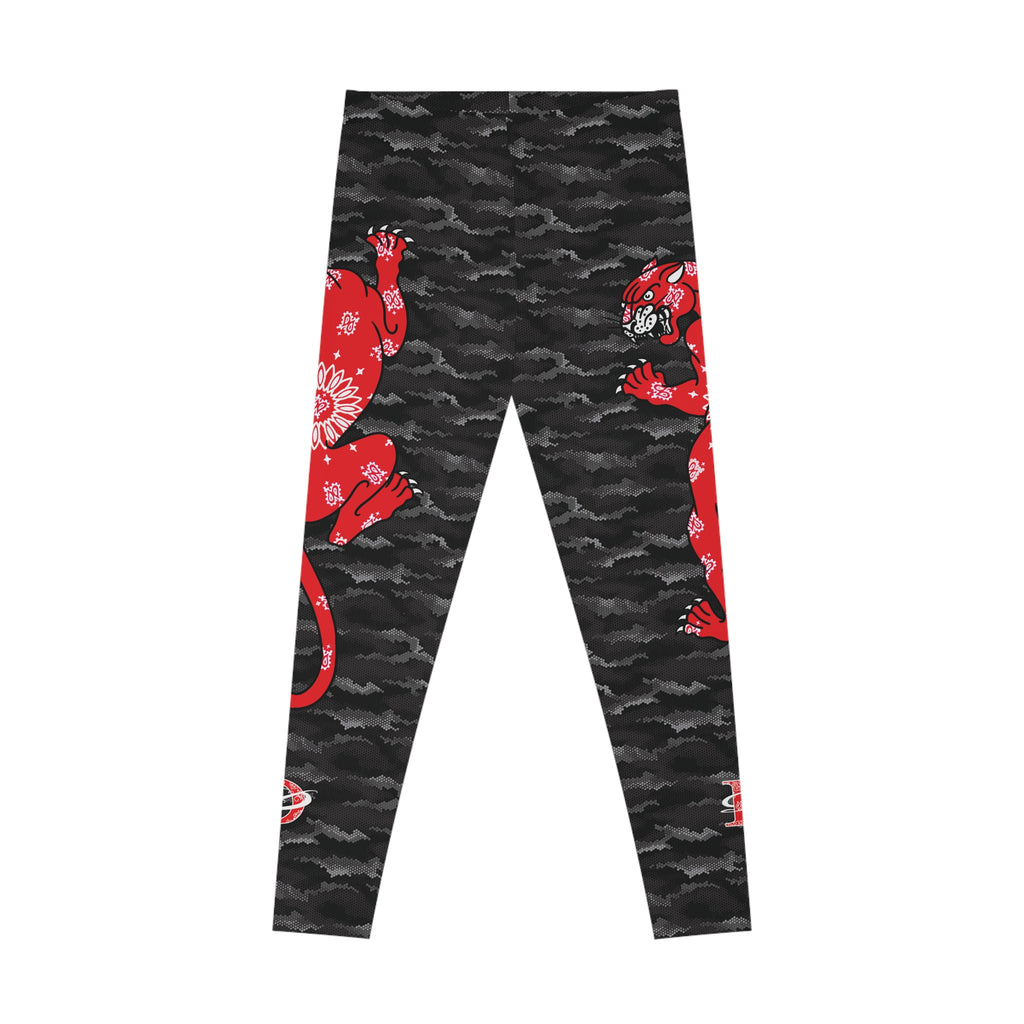 Climbing Bandana Panther Stretchy Urban Digital Hexagon Camo Leggings