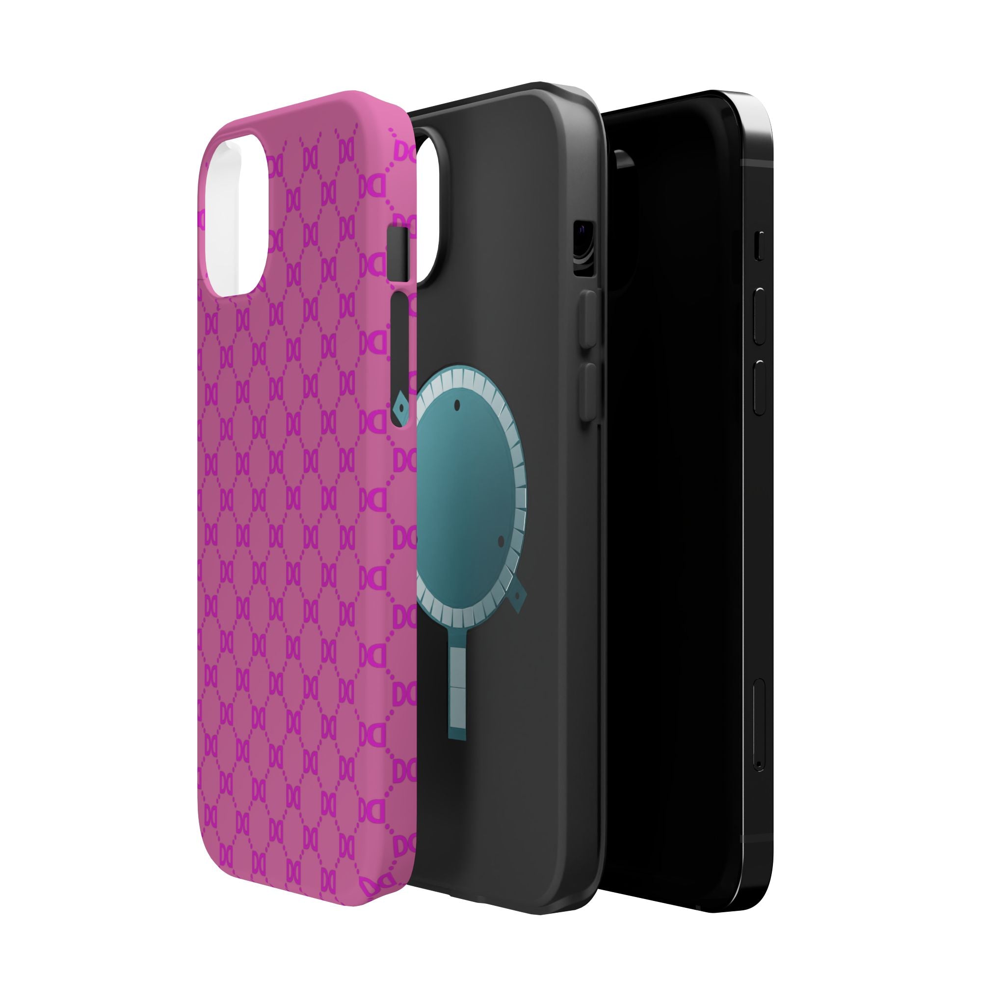 DD Monogram Pattern Magnetic Phone Case