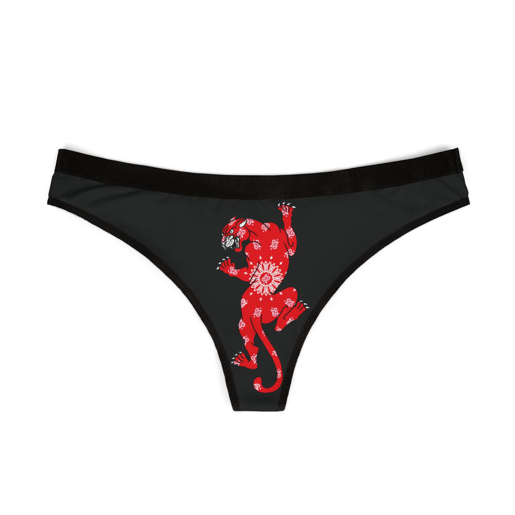 Climbing Panther w/Bandana Women's Thong Underwear | Underwear, Tattoo, Streetwear, Designer, Fashion