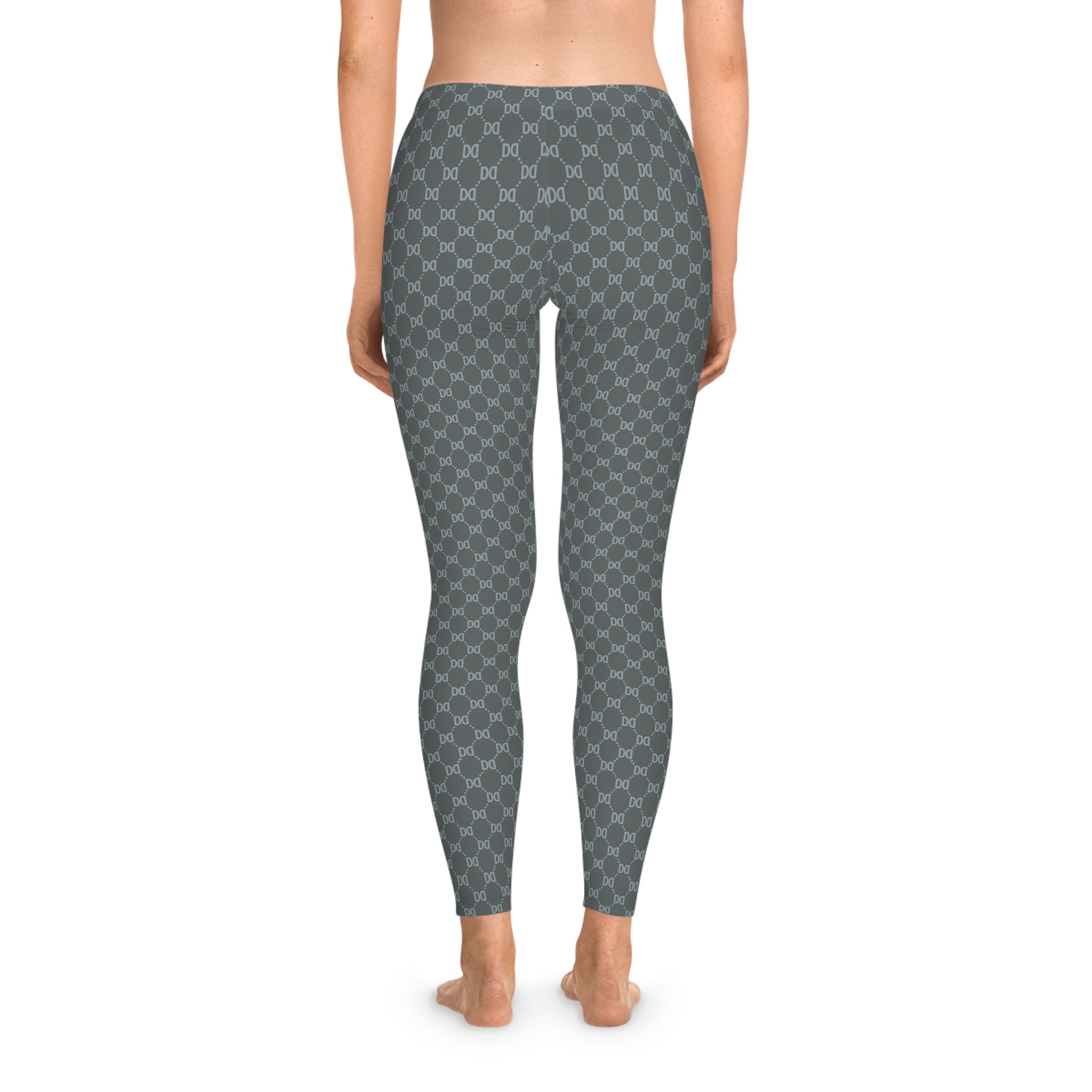 DD Monogram Print Casual Leggings AOP