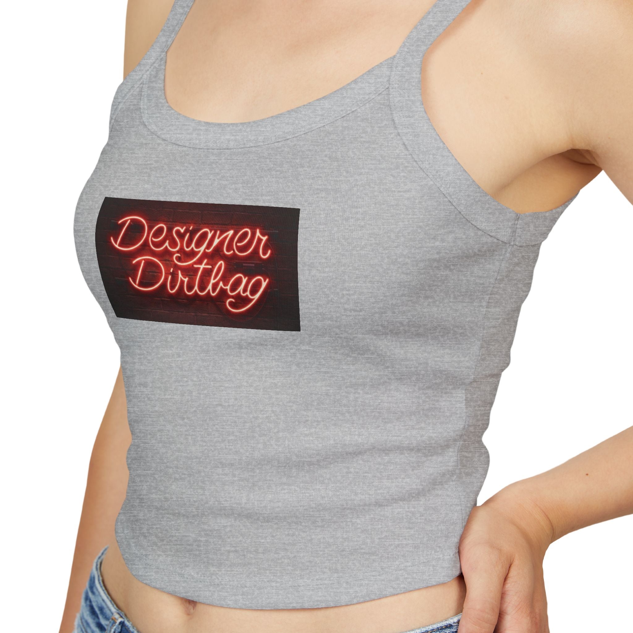Neon Sign Graphic Spaghetti Strap Woman's Tank Top
