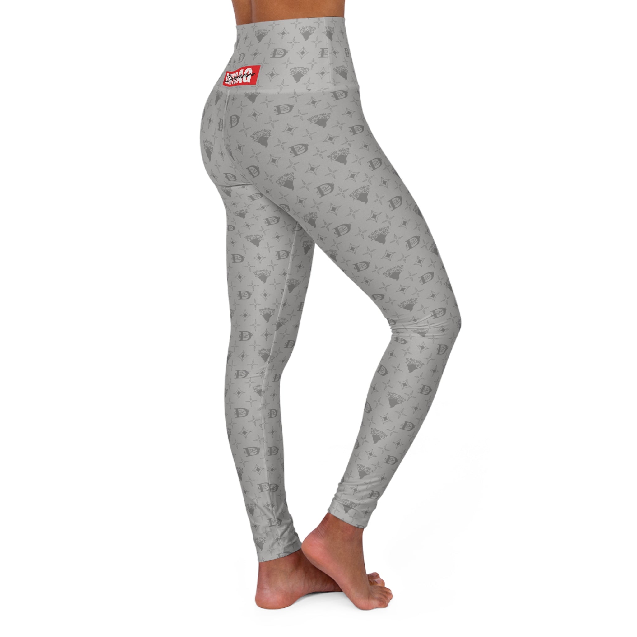 Bandito Panther Custom Monogram Print High Waisted Leggings AOP