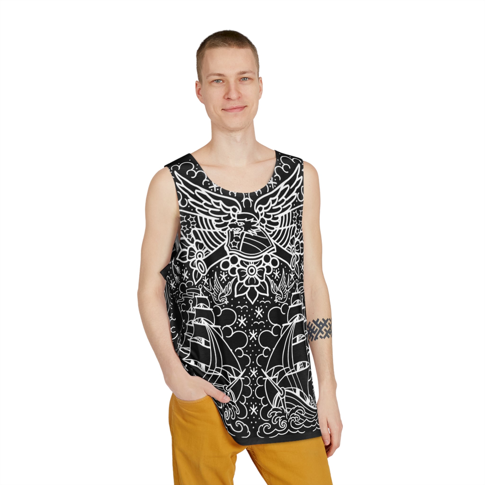 American Traditional Tattoo Body Suit Tank Top AOP