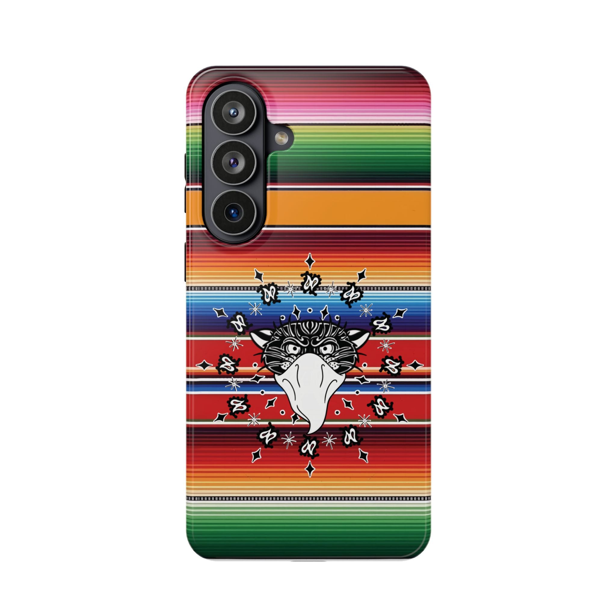 Serape Bandito Panther Paisley Design Magnetic Tough Phone Case iPhone/Samsung
