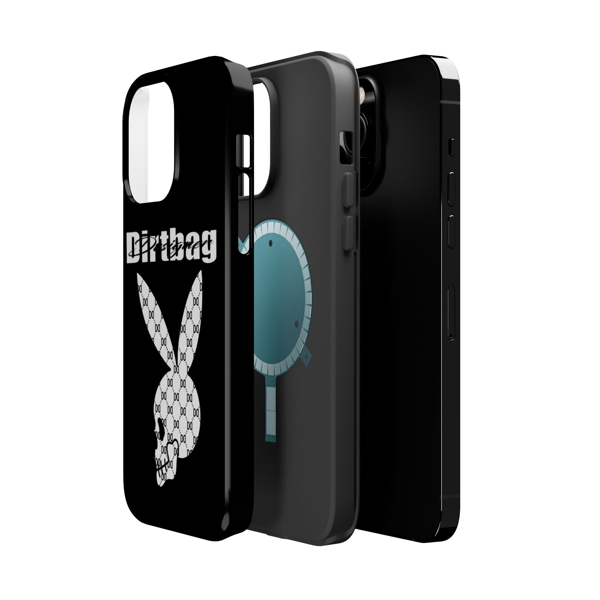 DD Monogram Bunny Skull Magnetic Phone Case