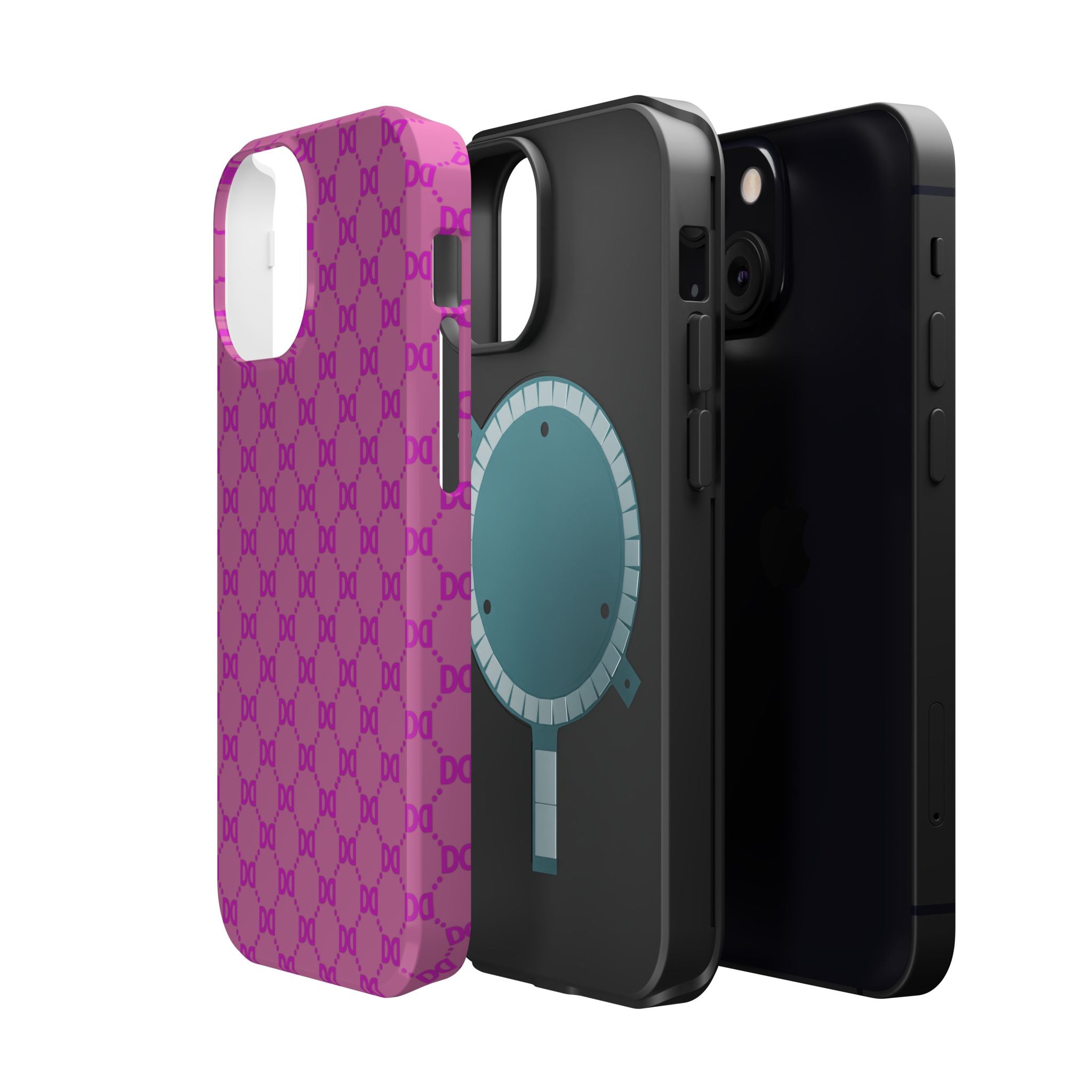 DD Monogram Pattern Magnetic Phone Case