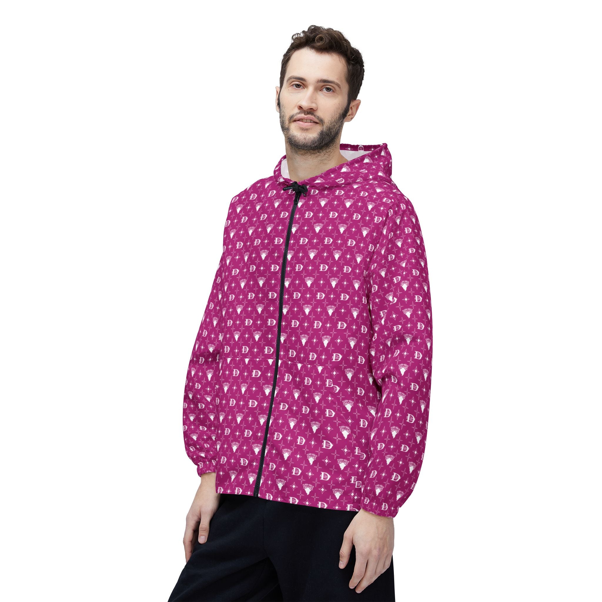 Bandito Panther Custom Monogram Print Lightweight Windbreaker Jacket AOP