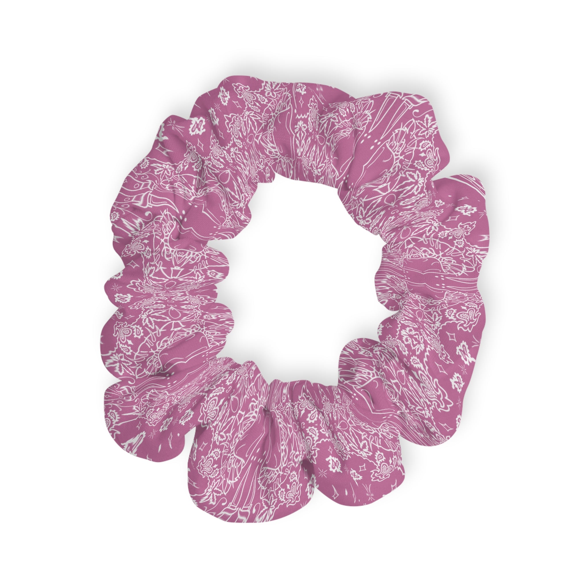 DD Custom Bandana Print Scrunchie AOP