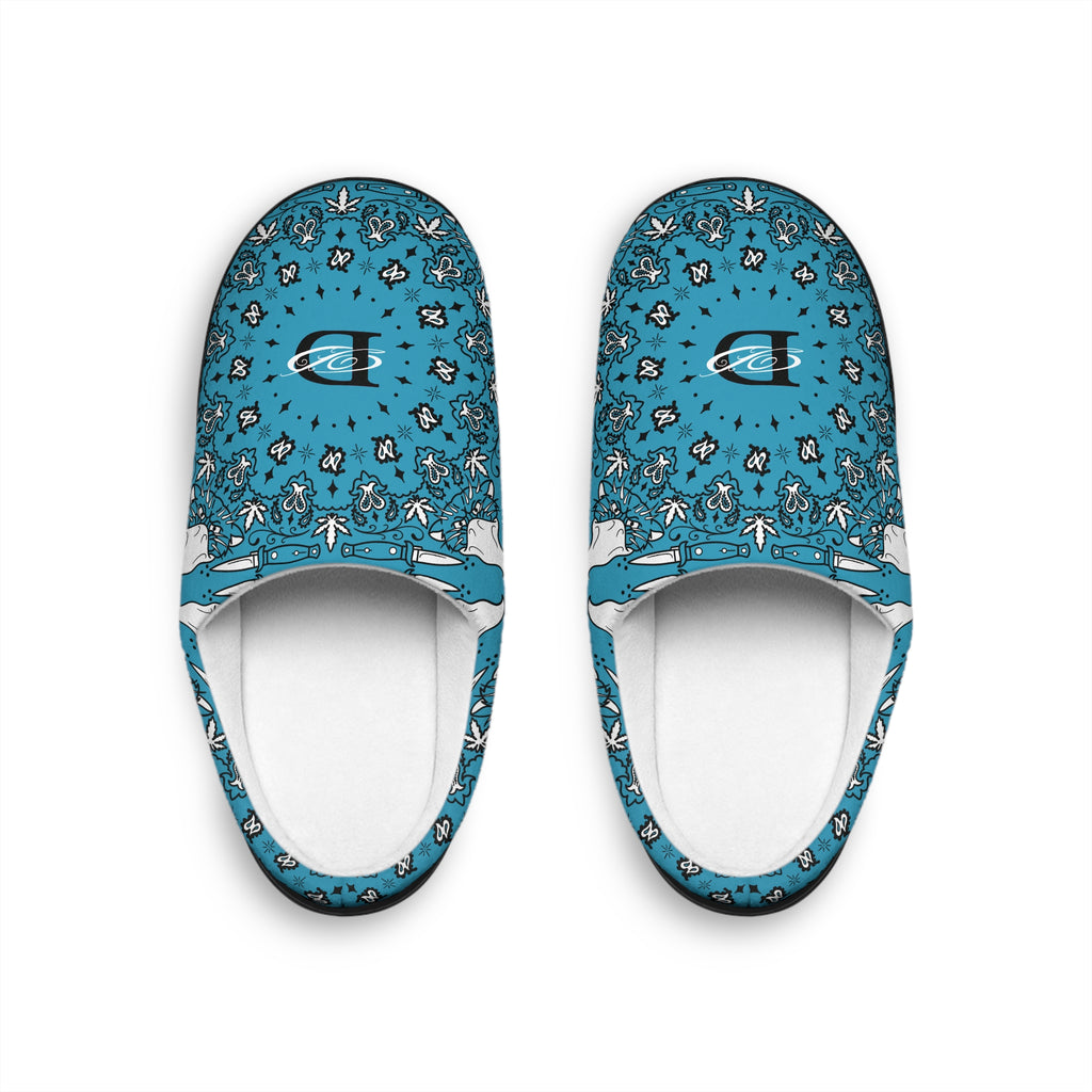 DD Custom Bandana Print Indoor Slippers AOP