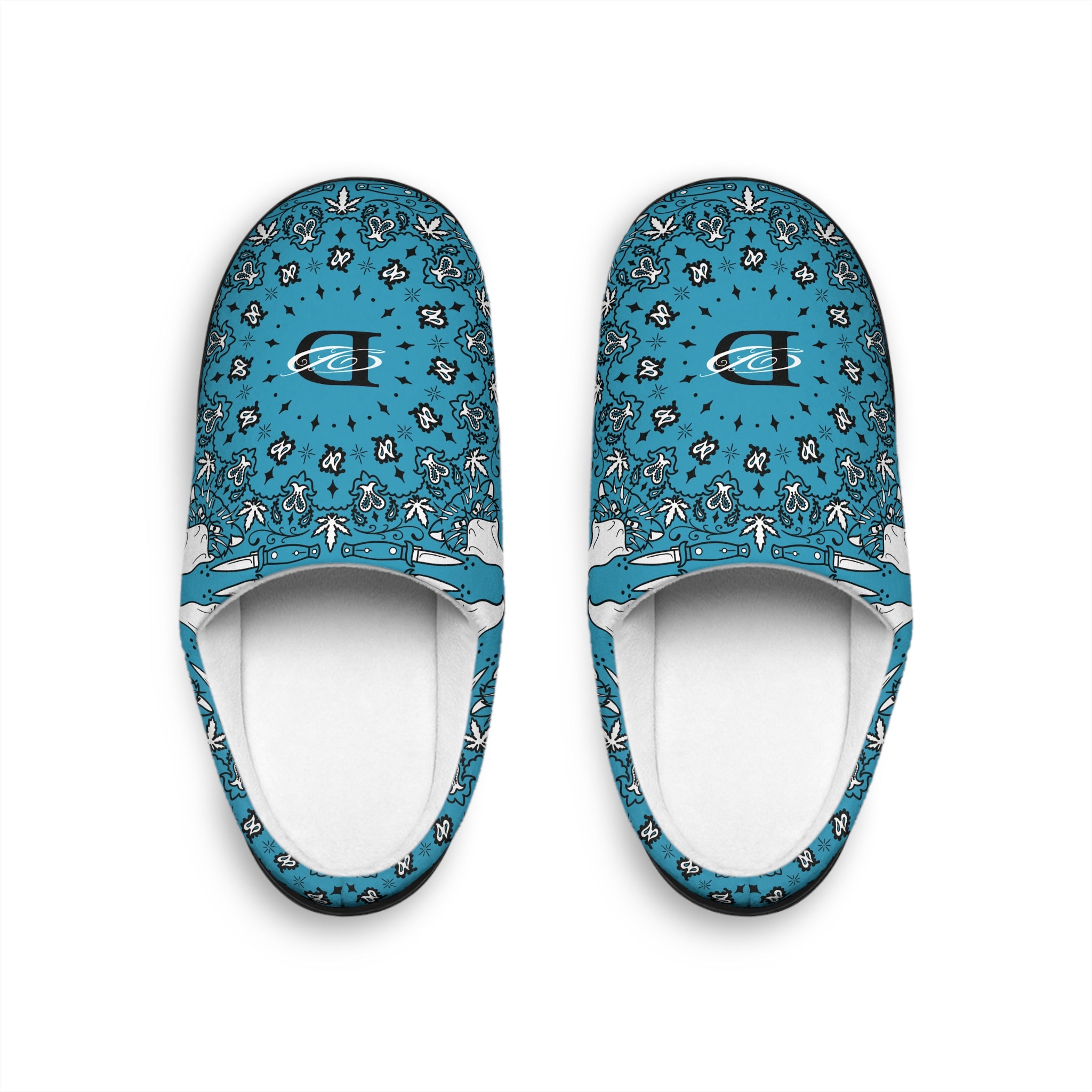 DD Custom Bandana Print Indoor Slippers AOP