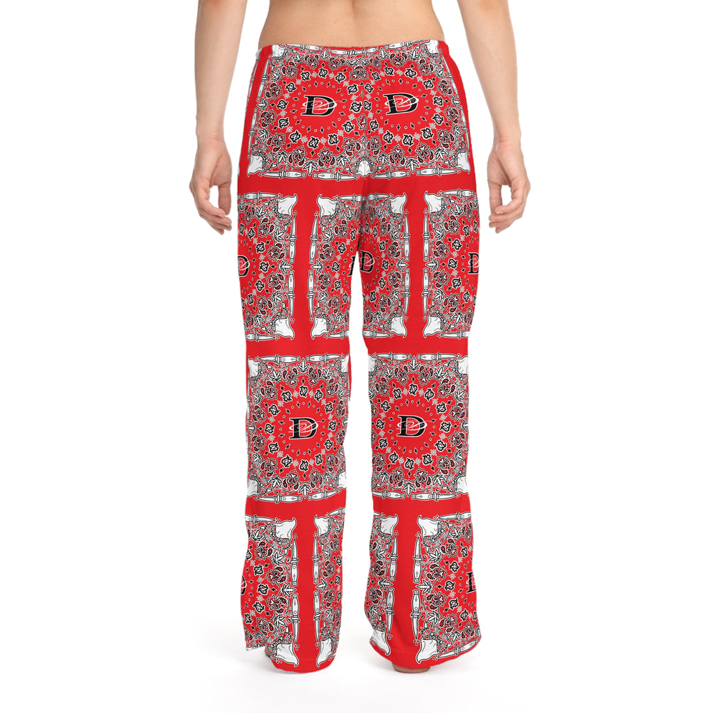 DD Custom Bandana Print Women's Pajama Pants AOP