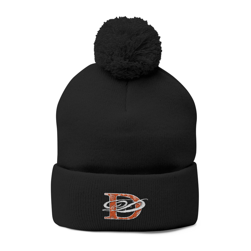 DD Bandana Logo Embroidered Pom-Pom Knit Beanie