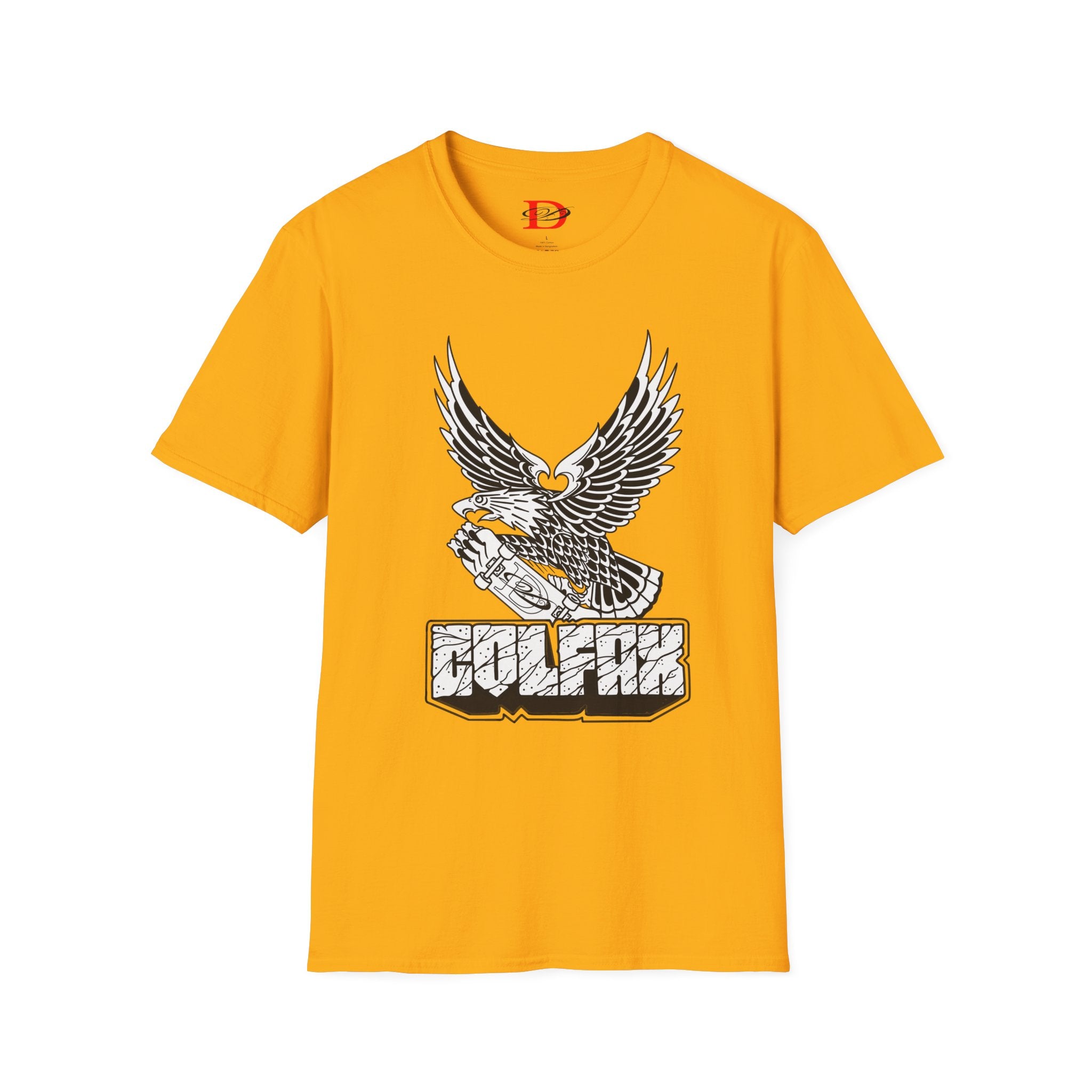 Skating Eagle Grinding on Colfax Ave. Unisex Softstyle T-Shirt