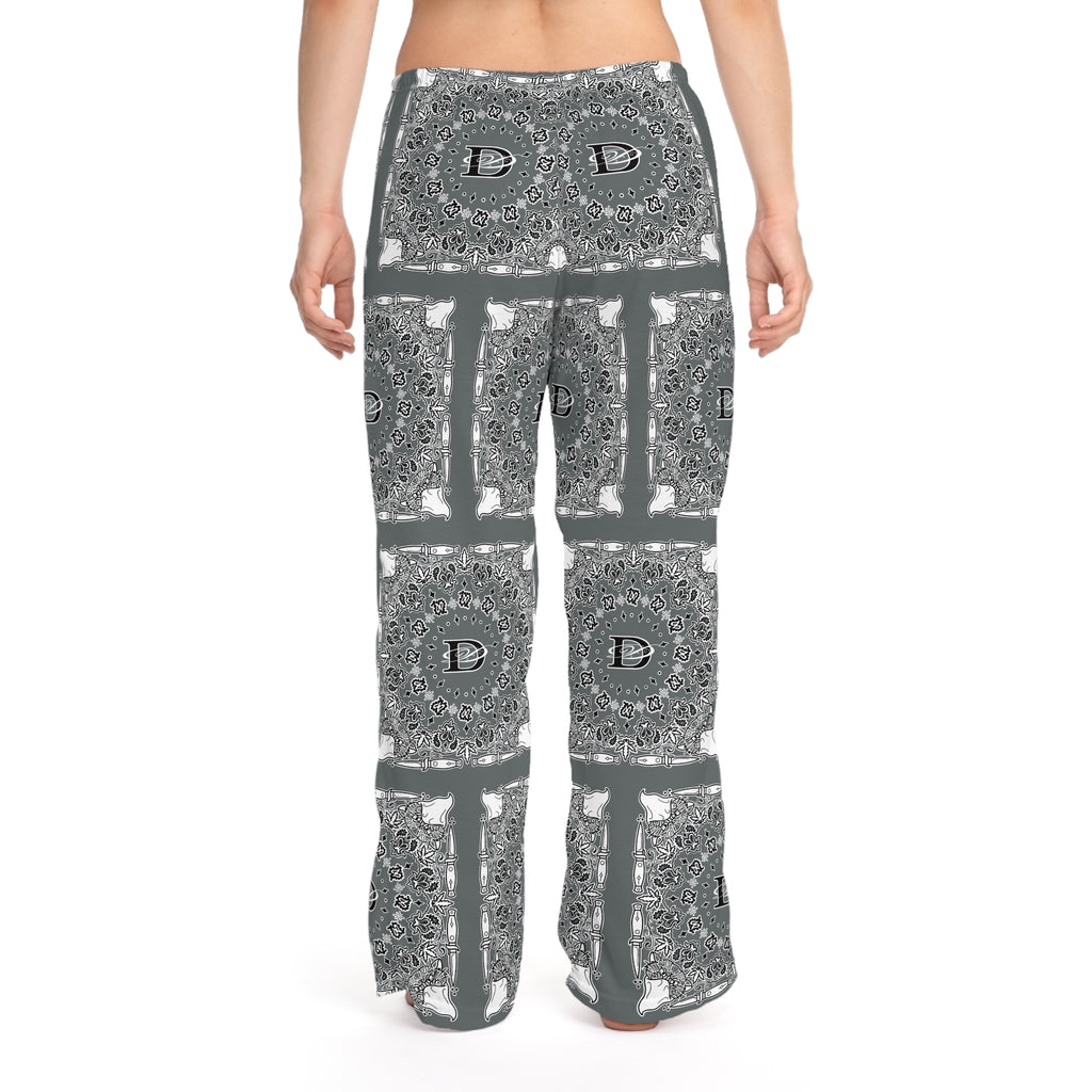 DD Custom Bandana Print Women's Pajama Pants AOP