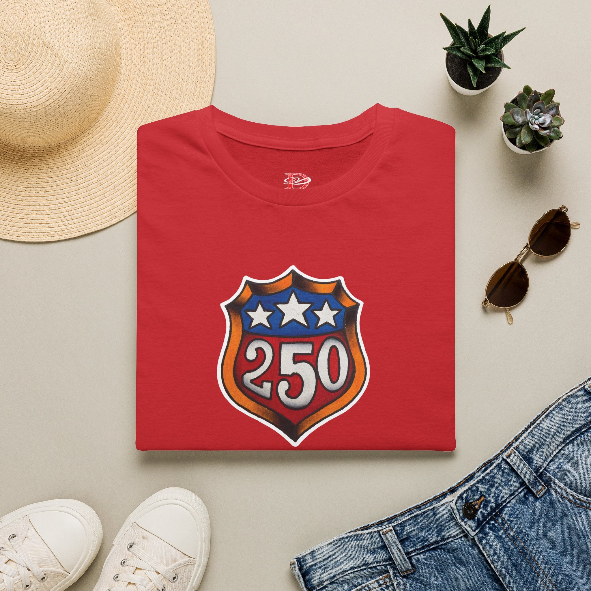 250th Anniversery Shield Tattoo Unisex Softstyle T-Shirt