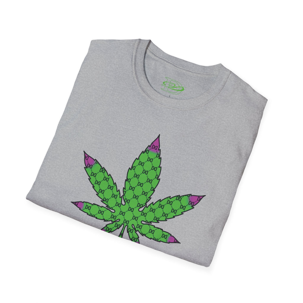 Cannabis Leaf w/the DD Monogram Unisex Softstyle T-Shirt