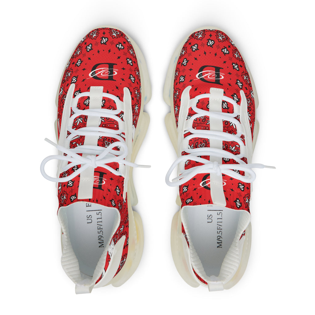 DD Custom Bandana Print Men's Mesh Sneakers AOP