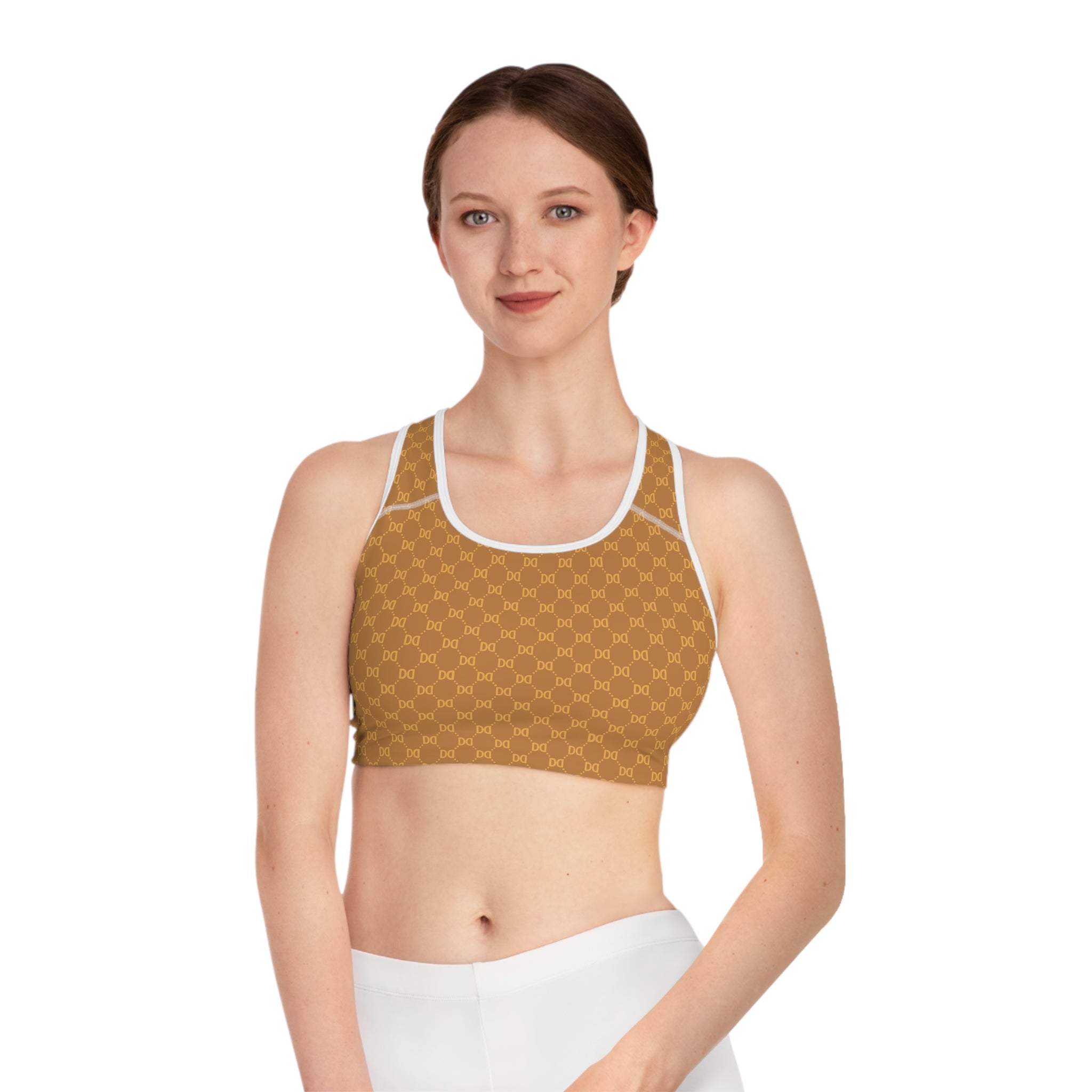 DD Monogram Pattern Sports Bra