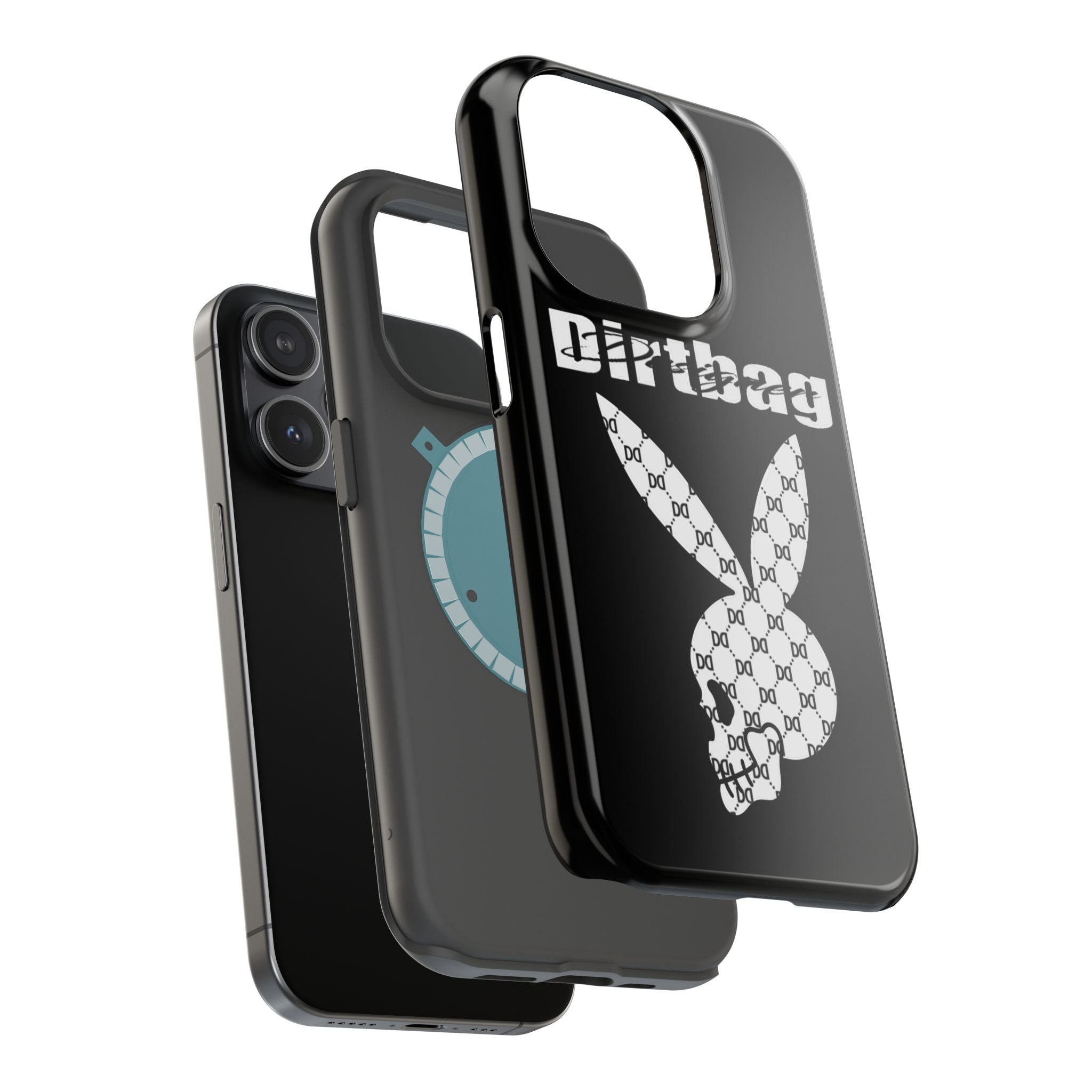 DD Monogram Bunny Skull Magnetic Phone Case
