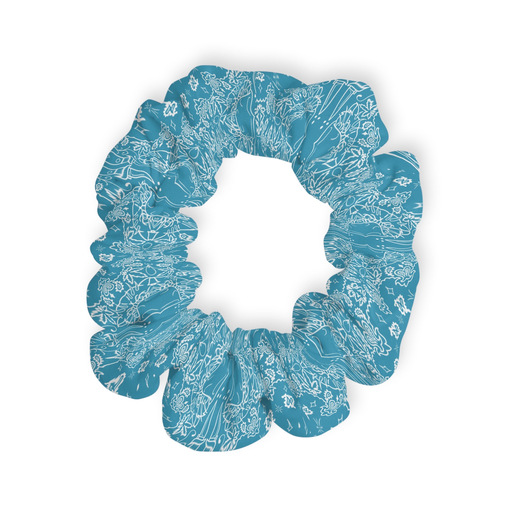 DD Custom Bandana Print Scrunchie AOP