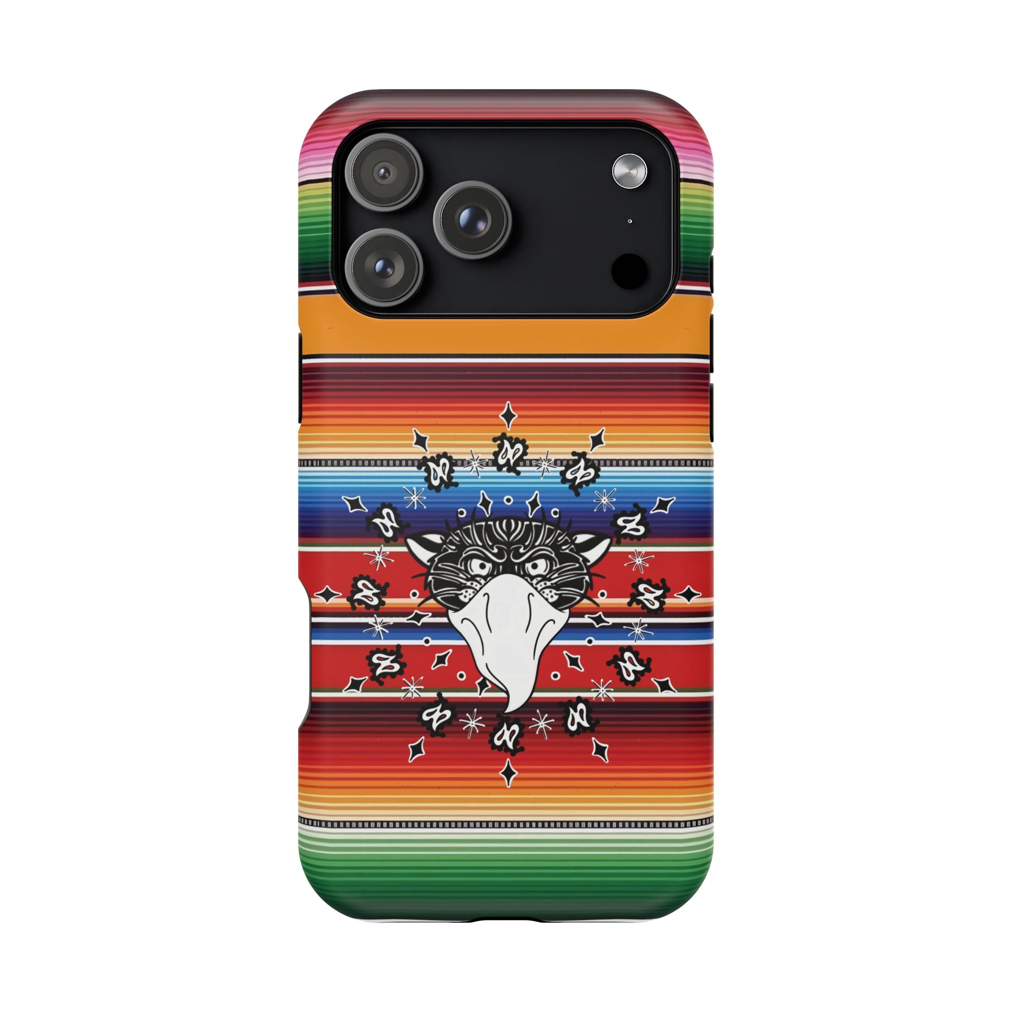 Serape Bandito Panther Paisley Design Magnetic Tough Phone Case iPhone/Samsung