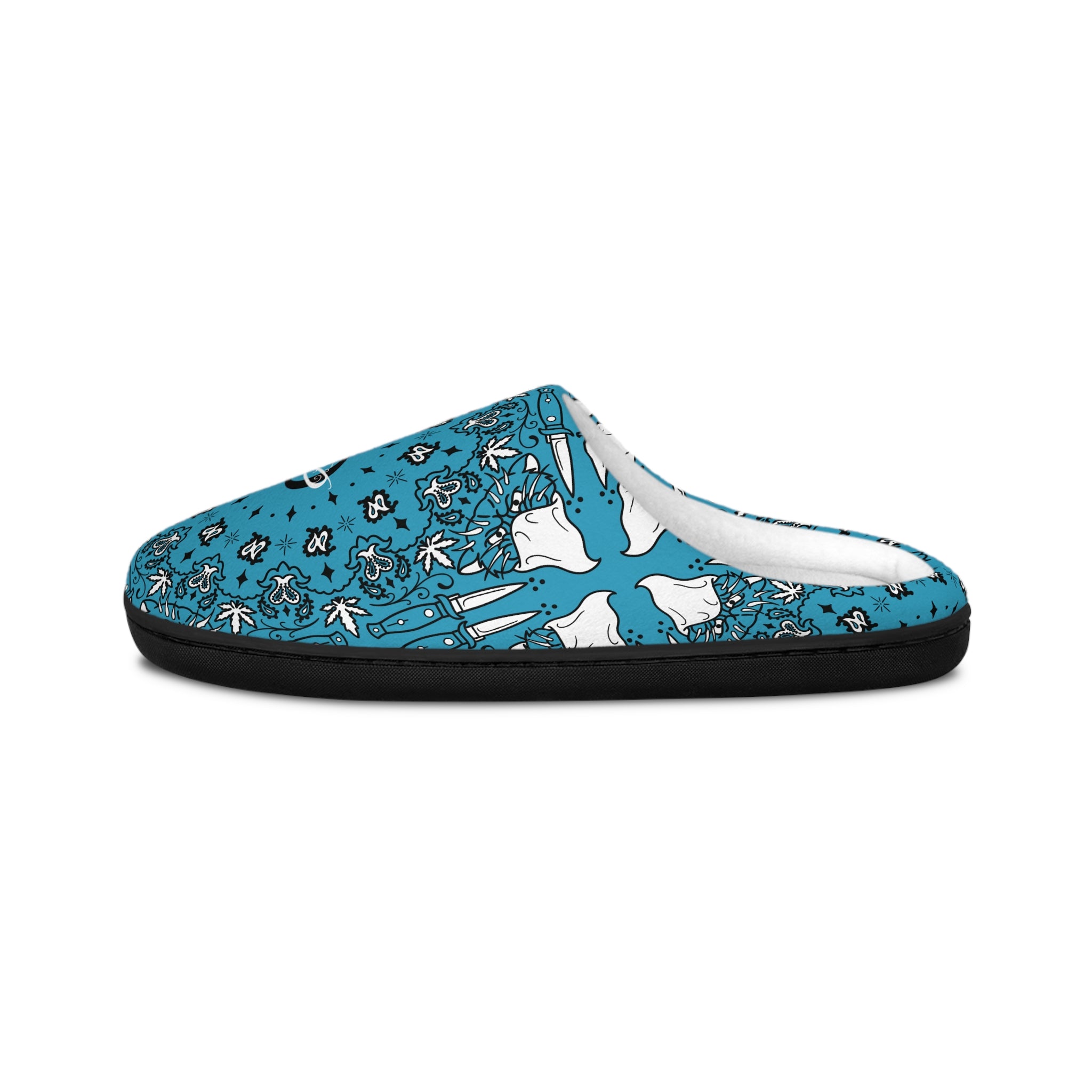 DD Custom Bandana Print Indoor Slippers AOP