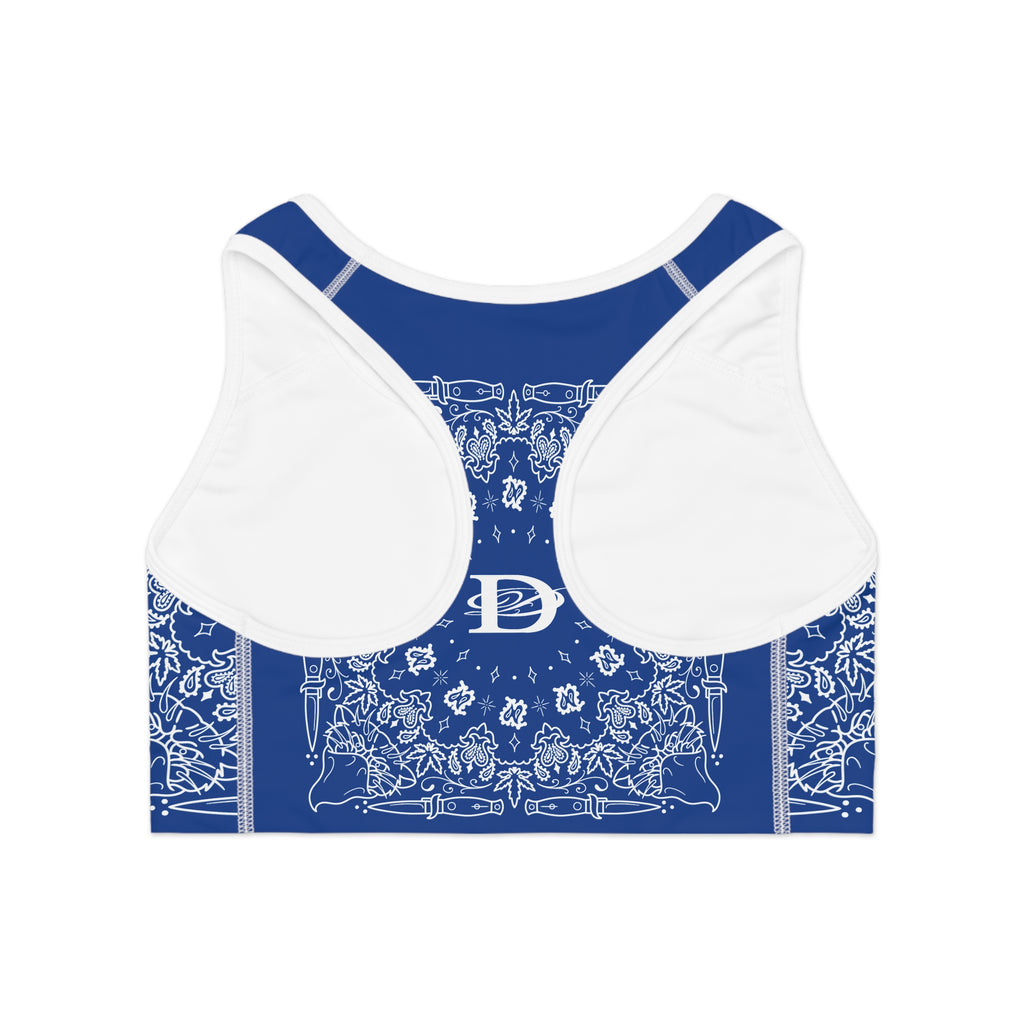 DD Custom Bandana Print  Sports Bra AOP