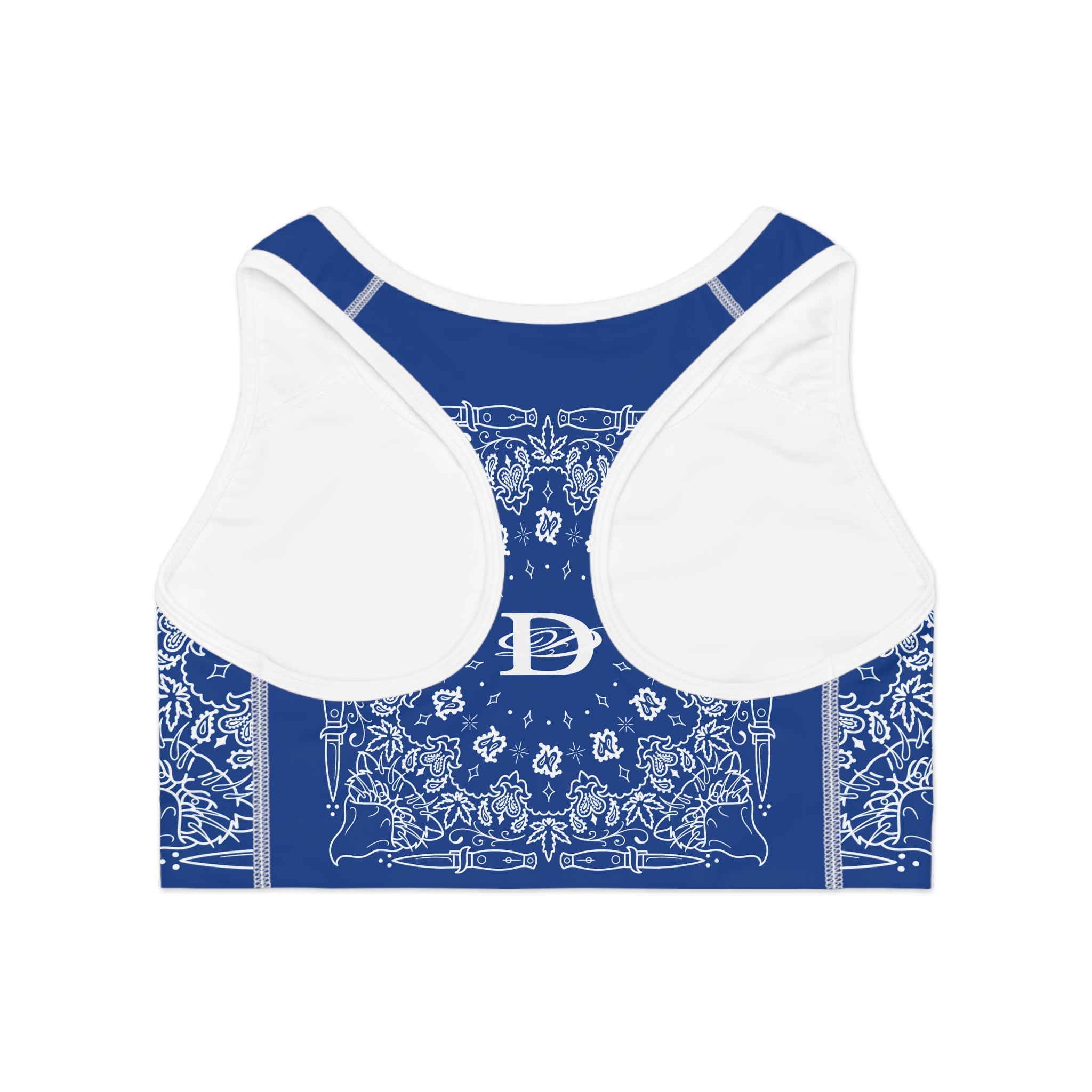 DD Custom Bandana Print  Sports Bra AOP