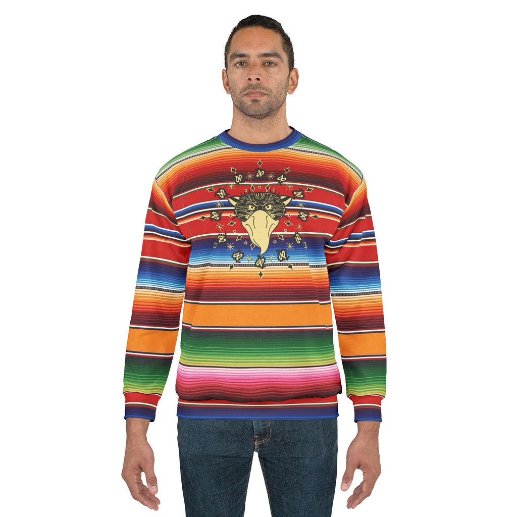 Vibrant Graphic Unisex Sweatshirt, Colorful Casual Wear, Boho Style, Gift for Friends, Festival Fashion, Everyday Comfort
