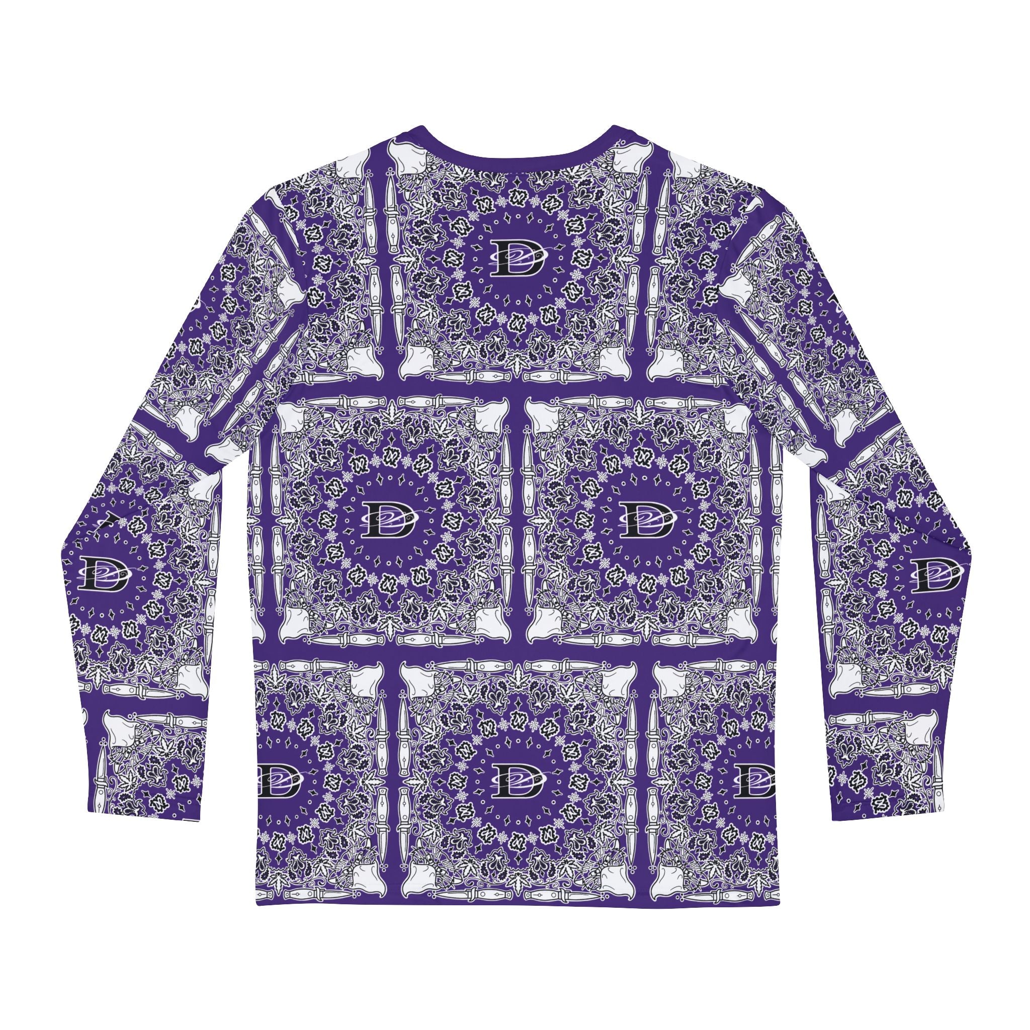 DD Custom Bandana Print Long Sleeve Unisex T-Shirt AOP