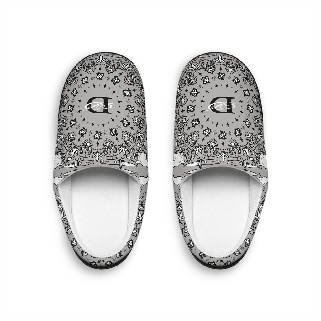 DD Custom Bandana Print Indoor Slippers AOP