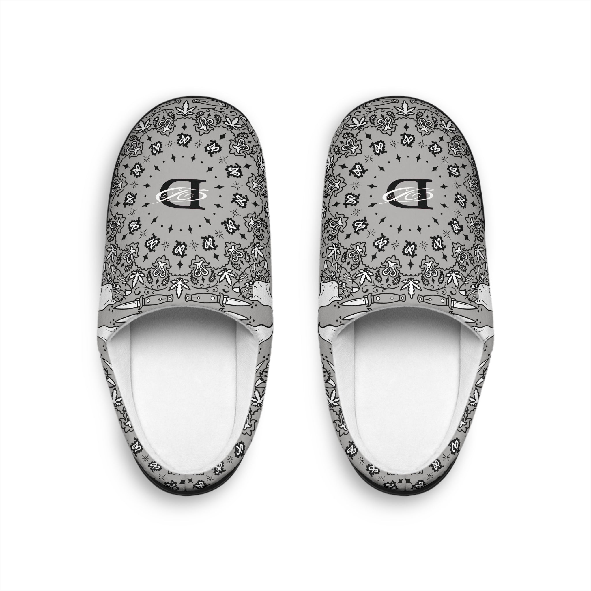 DD Custom Bandana Print Indoor Slippers AOP