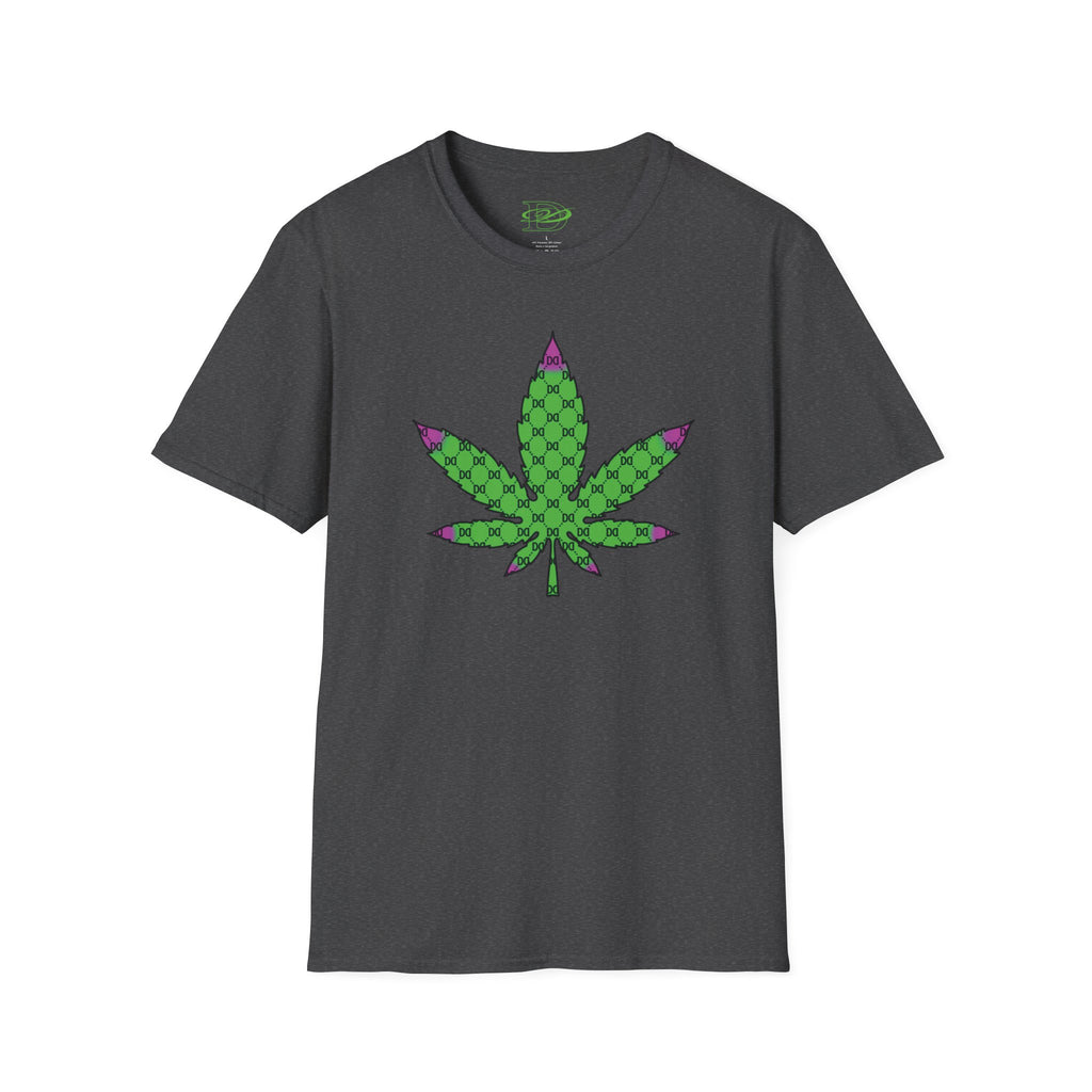 Cannabis Leaf w/the DD Monogram Unisex Softstyle T-Shirt