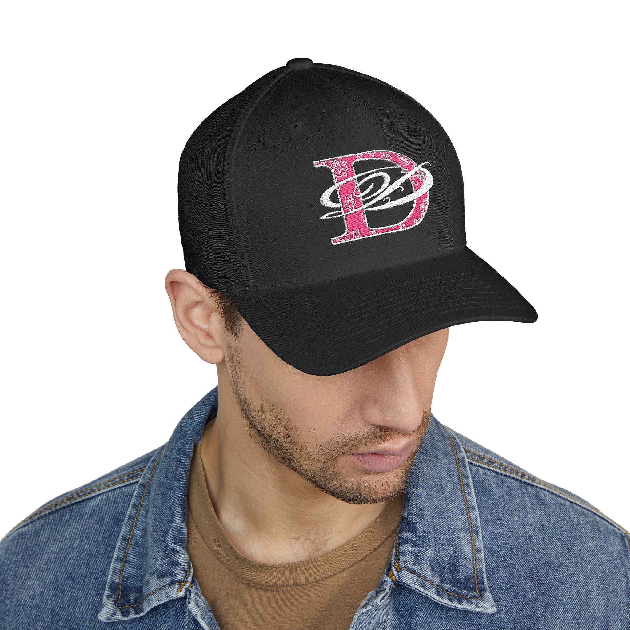 DD Bandana Logo Embroidered Closed Back Stretch Fit Cap