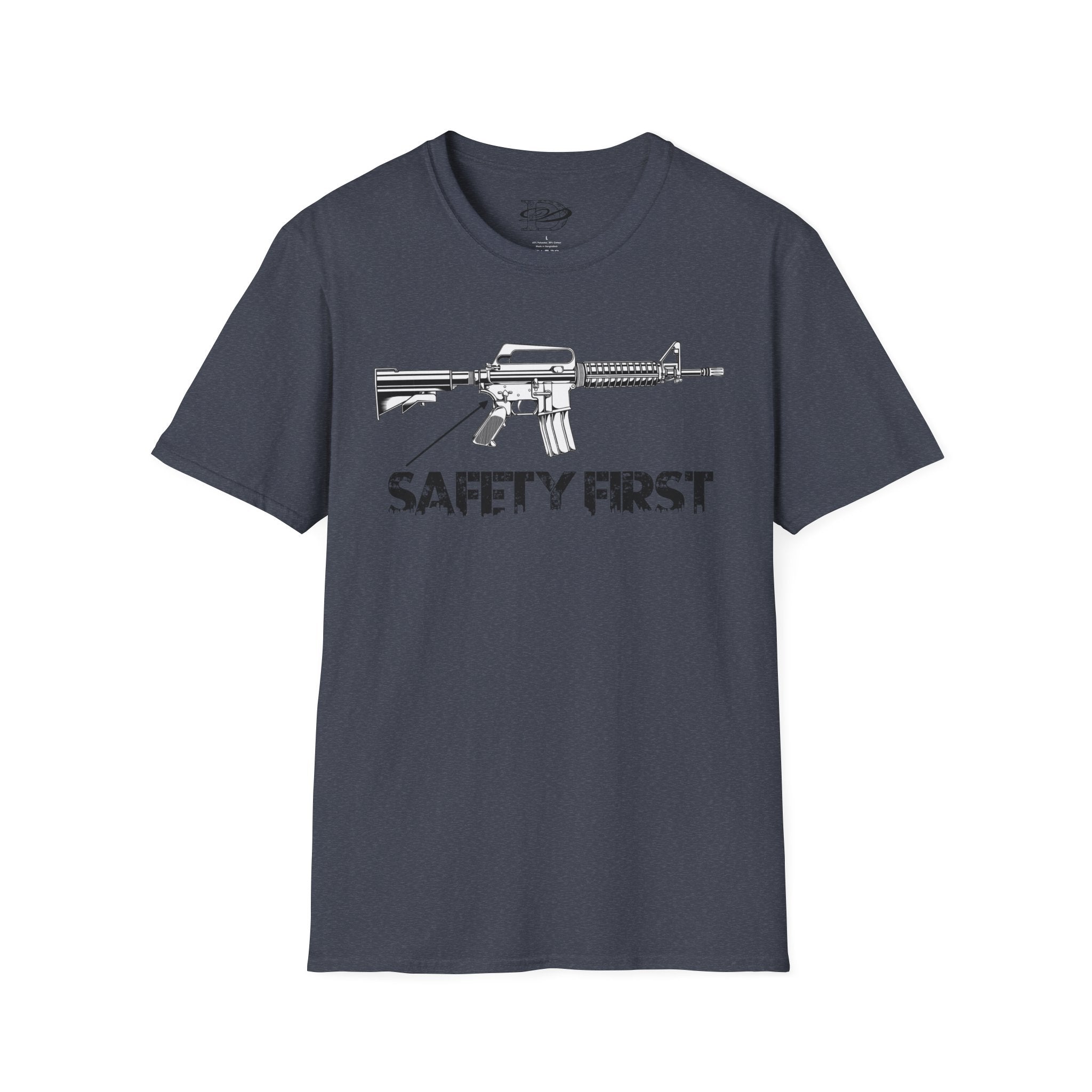 "Safety First" AR-15 Unisex Softstyle T-Shirt