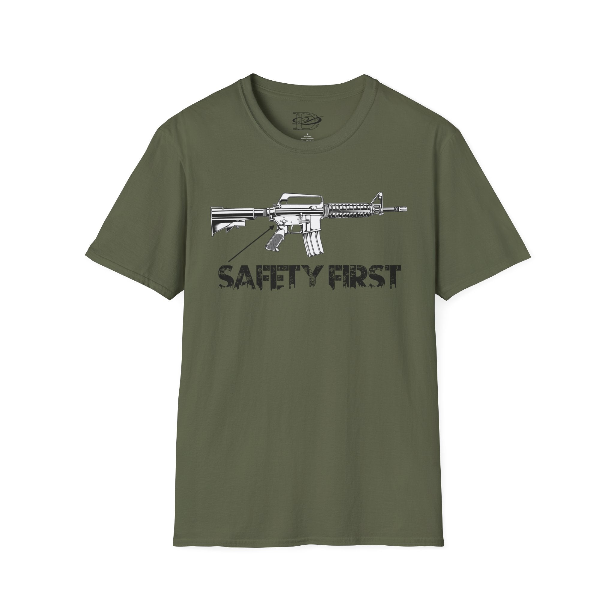 "Safety First" AR-15 Unisex Softstyle T-Shirt