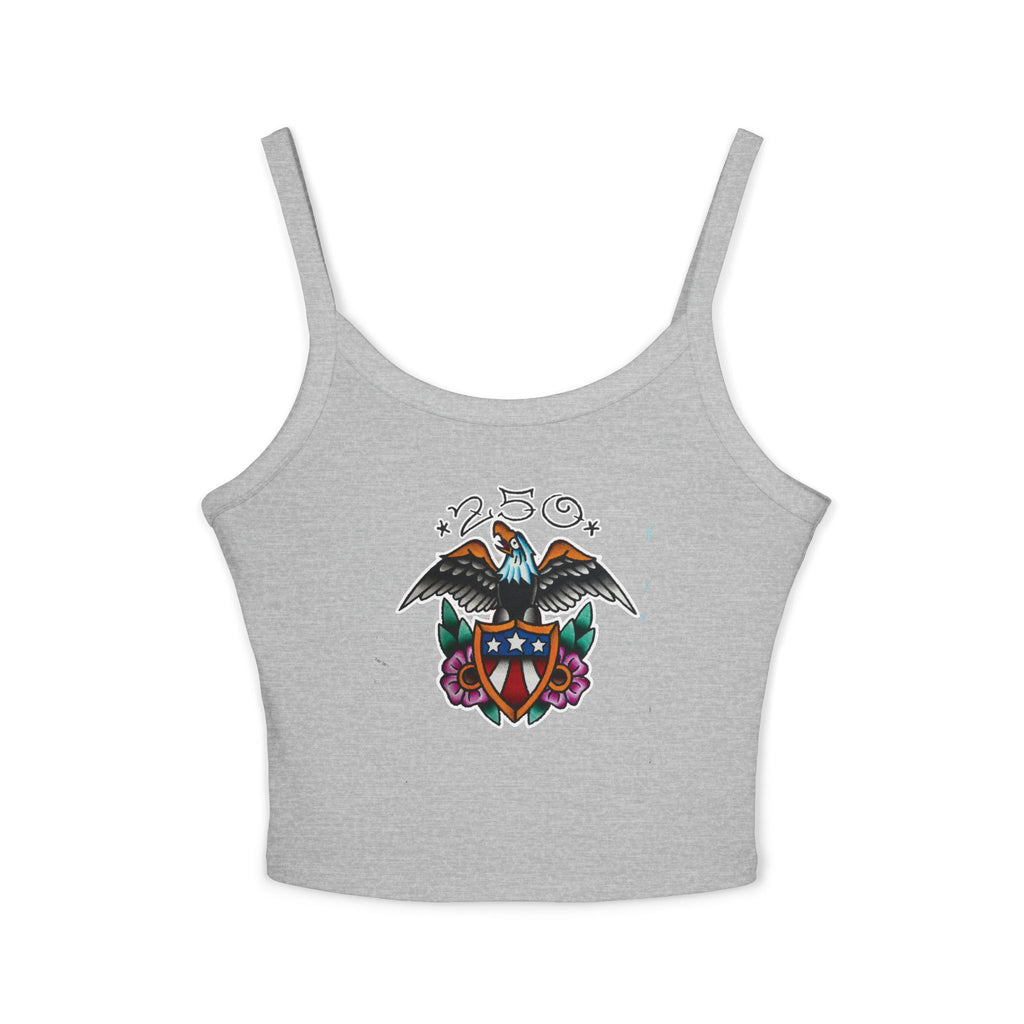 250th Anniversary Eagle w/Flag Shield Spaghetti Strap Woman's Tank Top