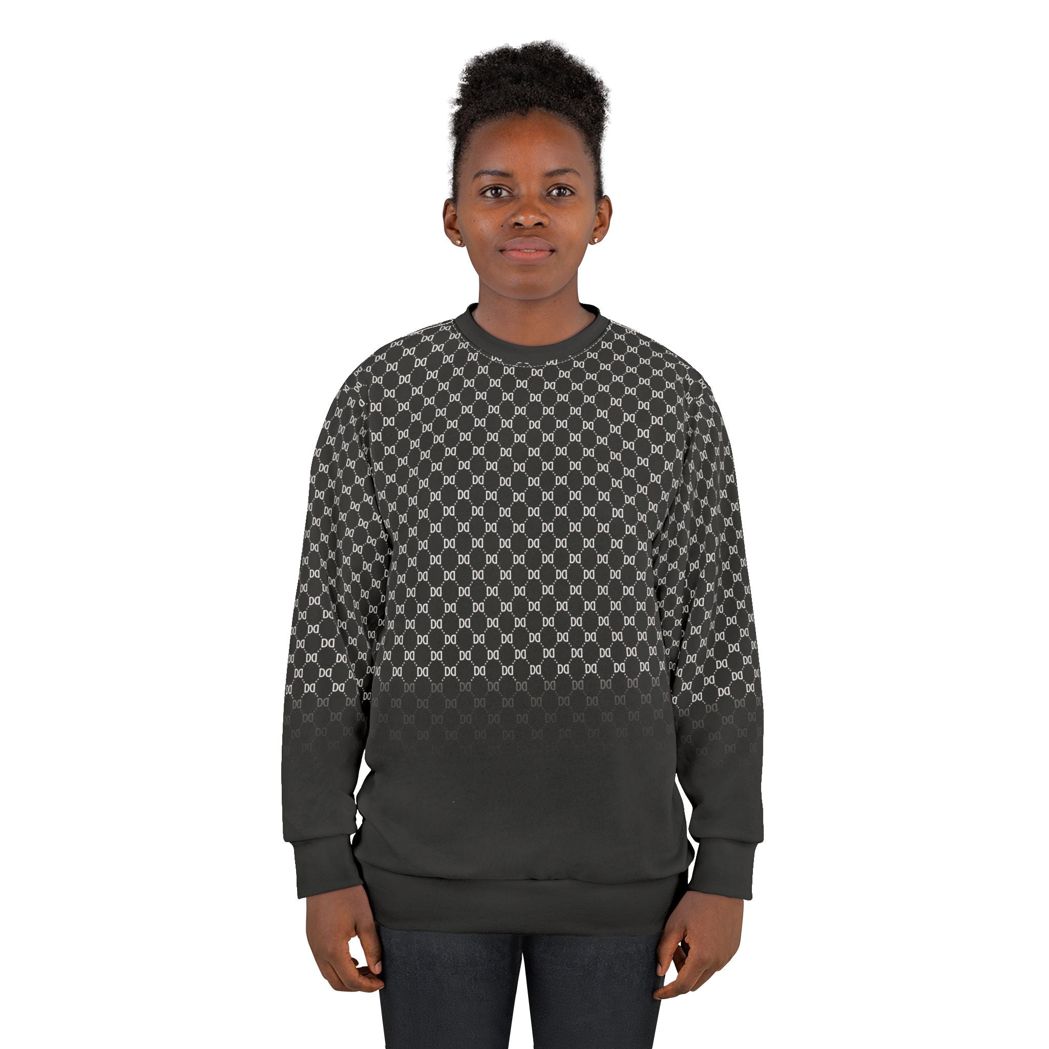 DD Fading Custom Monogram Pattern Unisex Sweatshirt AOP