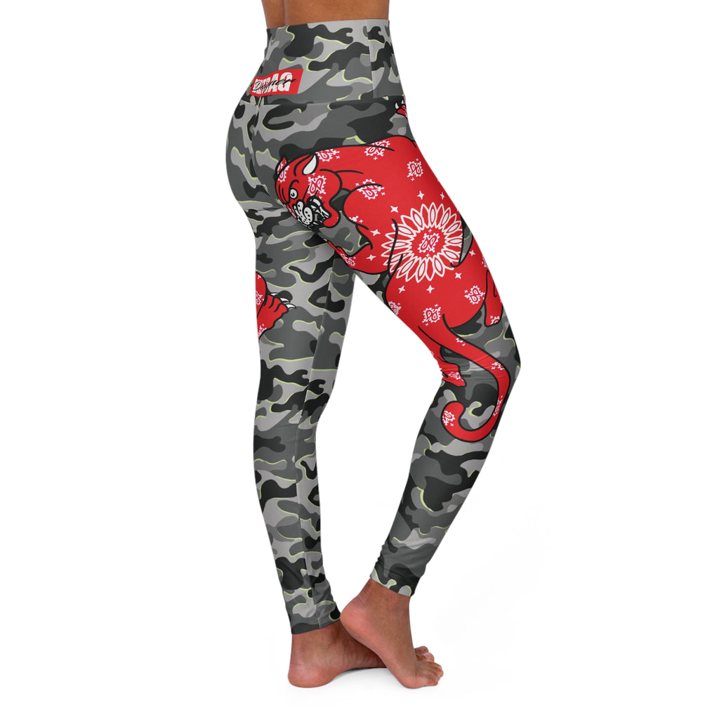 Climbing Bandana Panther Urban Camo High Waisted Leggings AOP
