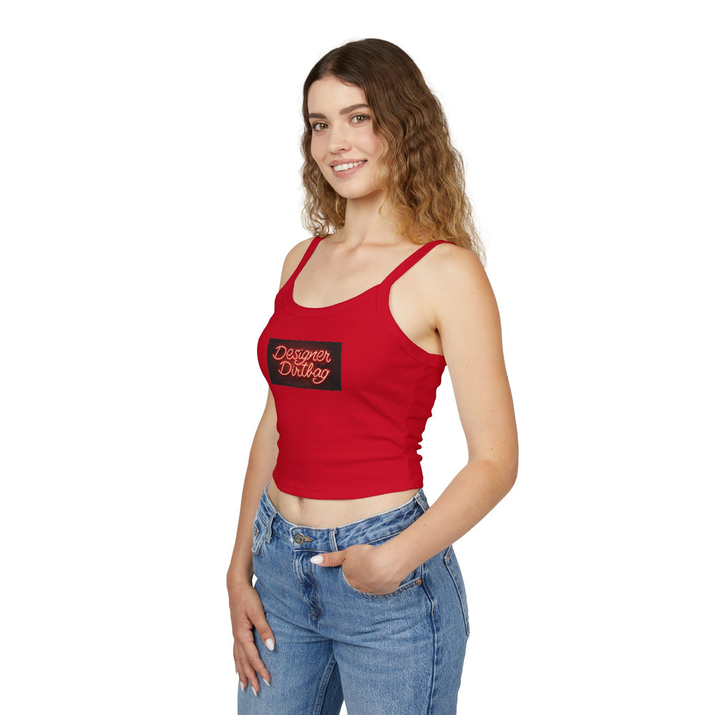 Neon Sign Graphic Spaghetti Strap Woman's Tank Top