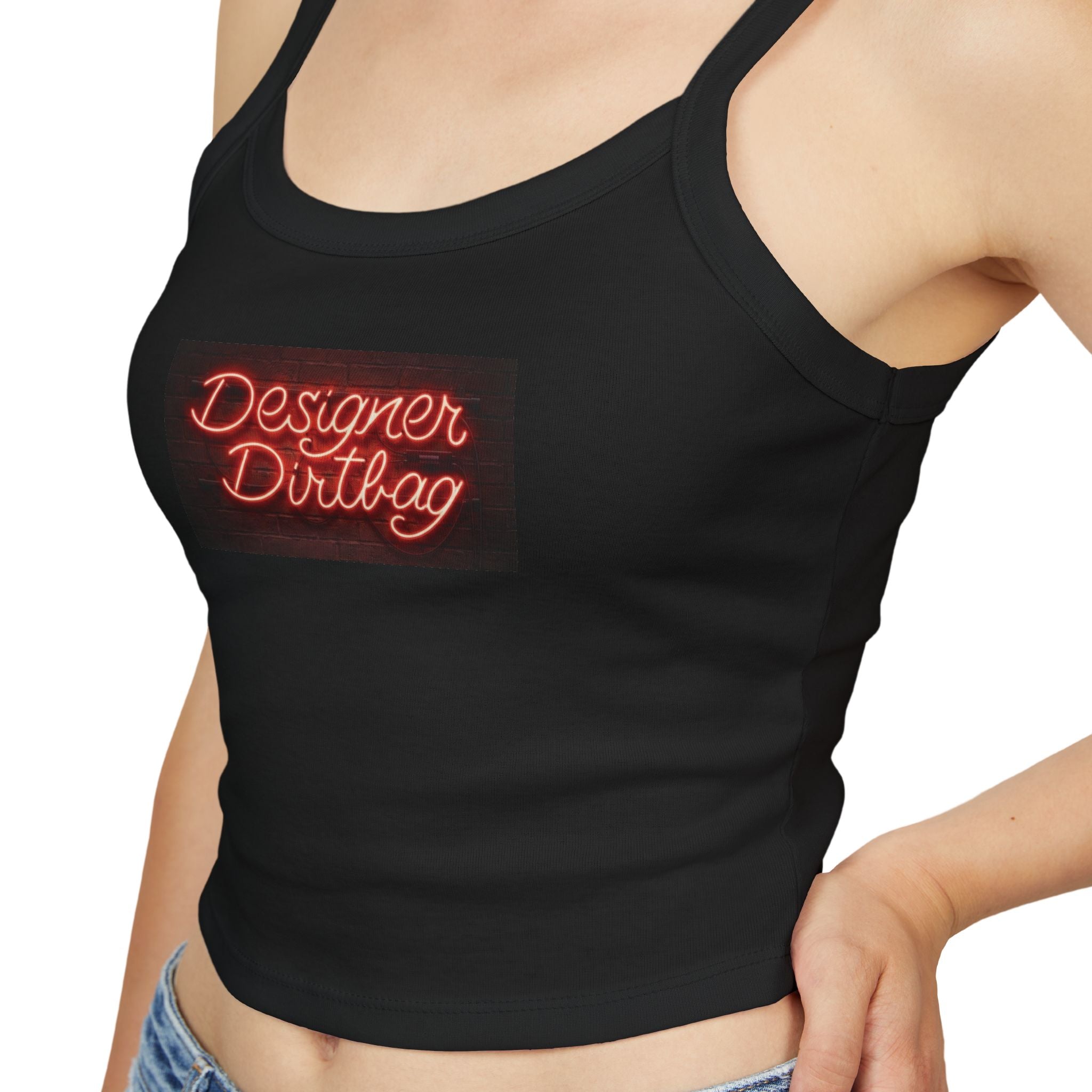 Neon Sign Graphic Spaghetti Strap Woman's Tank Top