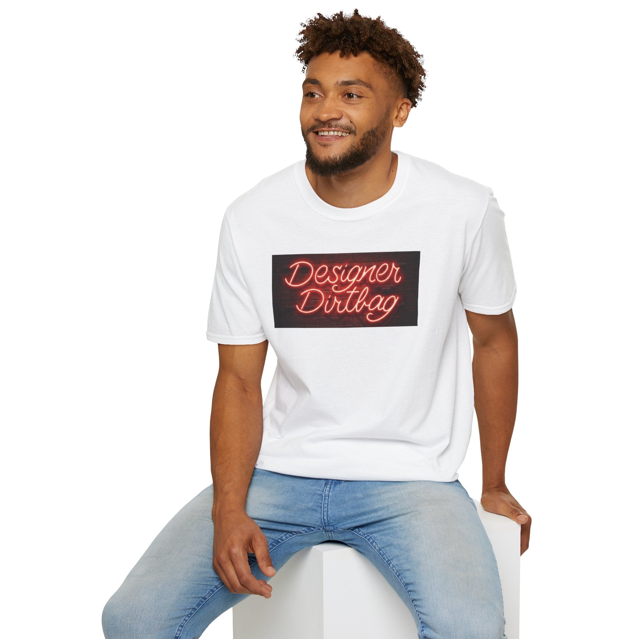 DD Neon Sign Softstyle Unisex T-Shirt