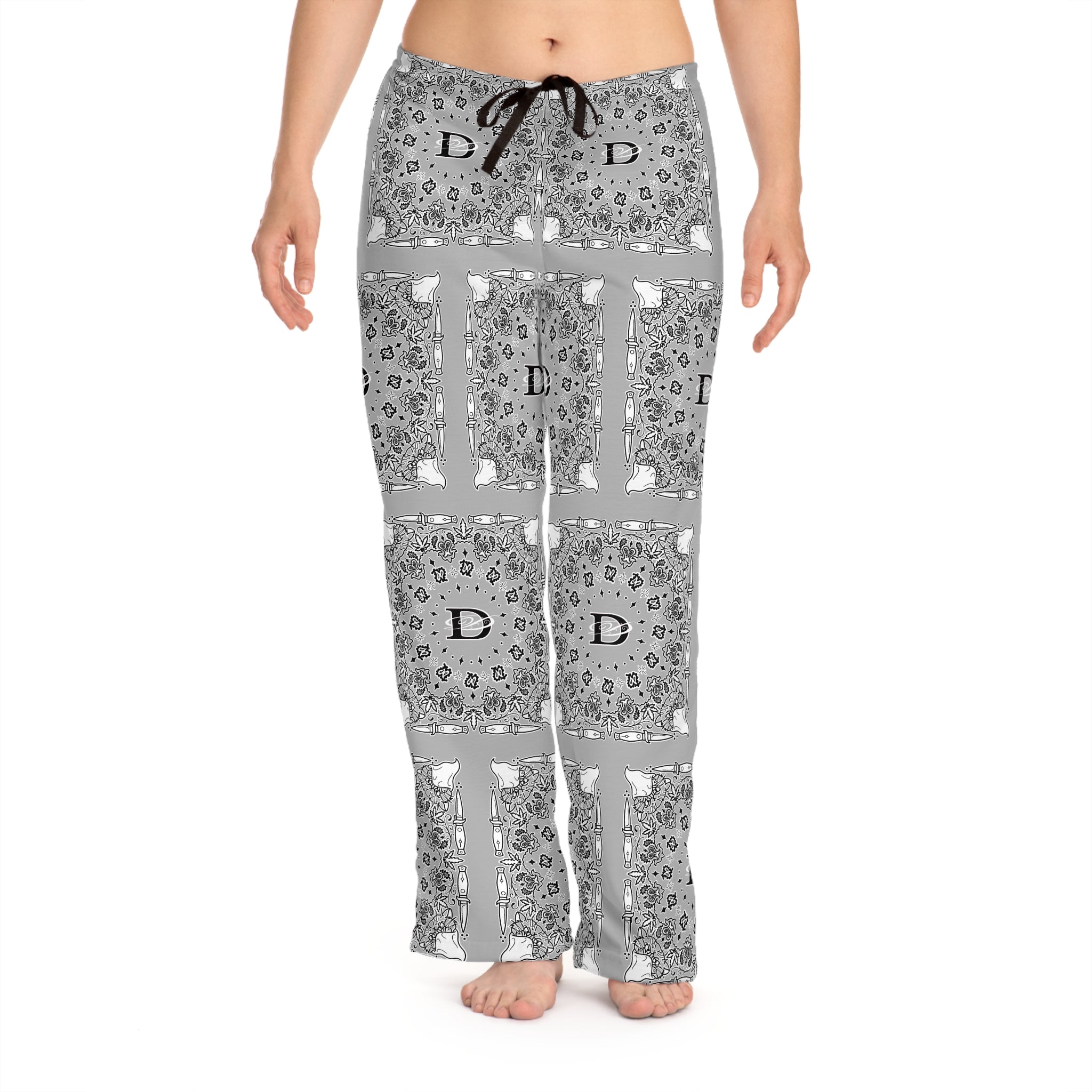 DD Custom Bandana Print Women's Pajama Pants AOP
