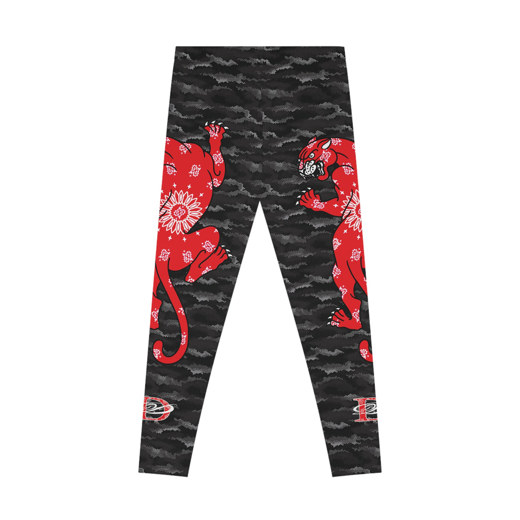 Climbing Bandana Panther Stretchy Urban Digital Hexagon Camo Leggings