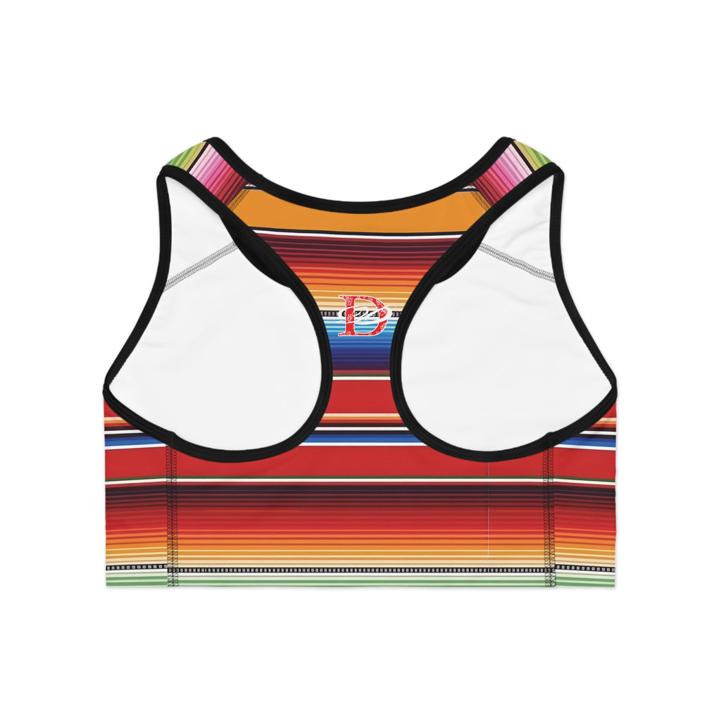 Bandito Panther Paisley Print Sports Bra AOP